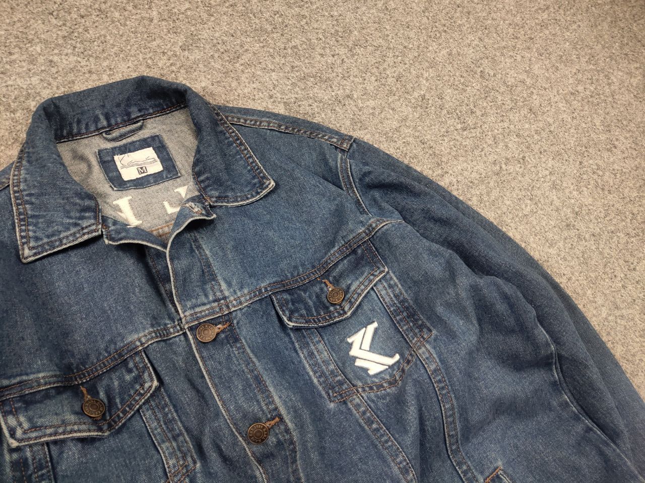 Karl Kani Karl Kani Vintage Logo BLue Button denim Jacket Y2K Style Size US M / EU 48-50 / 2 - 5 Thumbnail