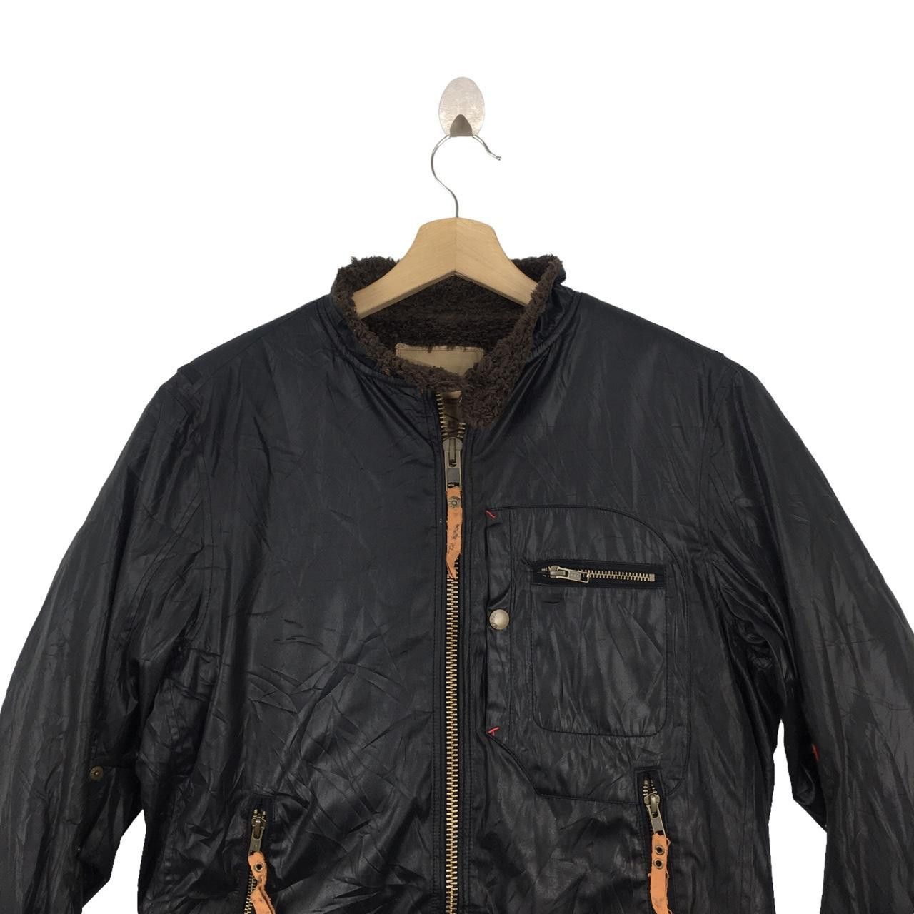 Vintage Vtg BALL SCANDINAVIAN MOTORCYCLE Shearling Jacket Size US M / EU 48-50 / 2 - 2 Thumbnail