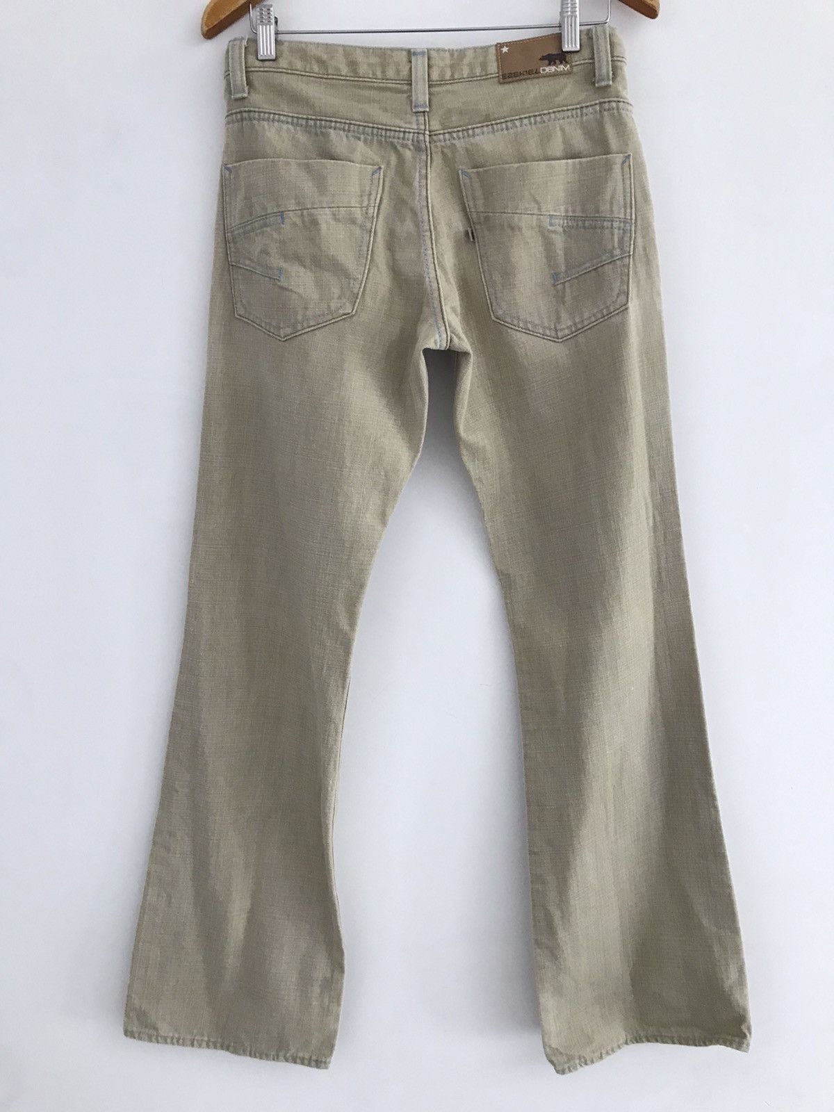 Ezekiel Ezekiel Handcrafted Blue Stitch Flare Denim Jeans Size US 31 - 10 Thumbnail