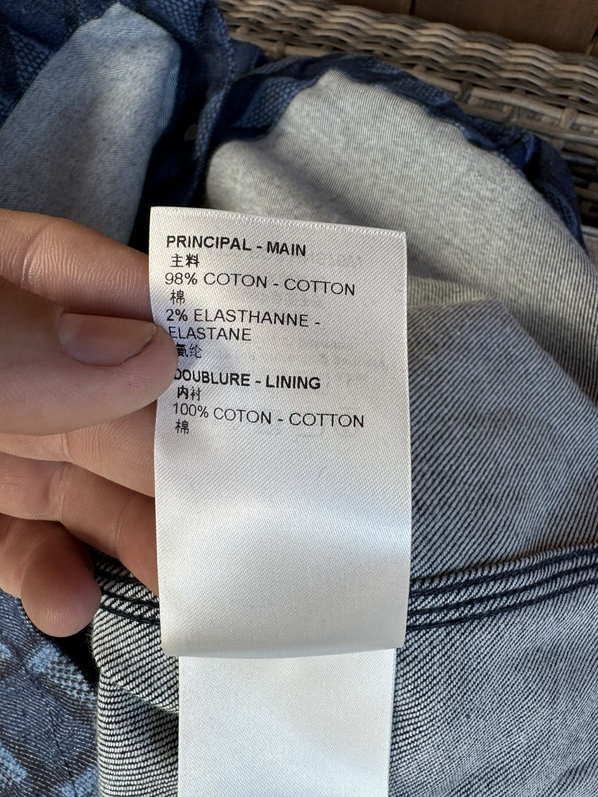 Louis Vuitton Louis Vuitton Indigo Diamond-Stipe Denim Shirt SMALL Size US S / EU 44-46 / 1 - 9 Thumbnail