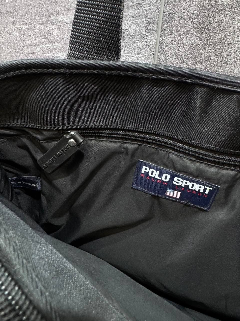 Polo Ralph Lauren Vintage Polo Sport Black Tote Bag 90s Handbag Size ONE SIZE - 18 Thumbnail