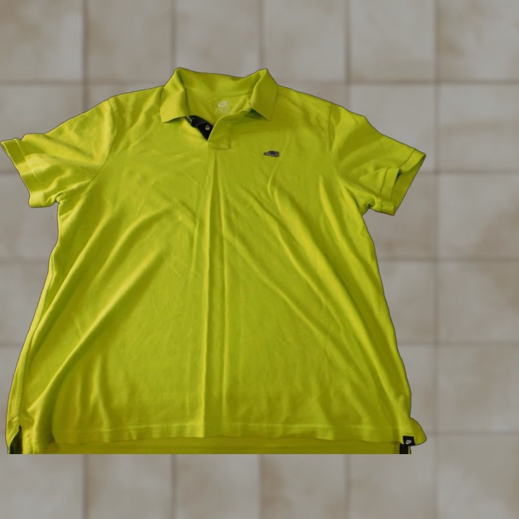 Nike Nike Mens Polo Shirt 2XL Green Athletic Short Sleeve Cotton Knit Nike Dri-FIT Sportsman Golf Mens Size US XXL / EU 58 / 5 - 1 Thumbnail