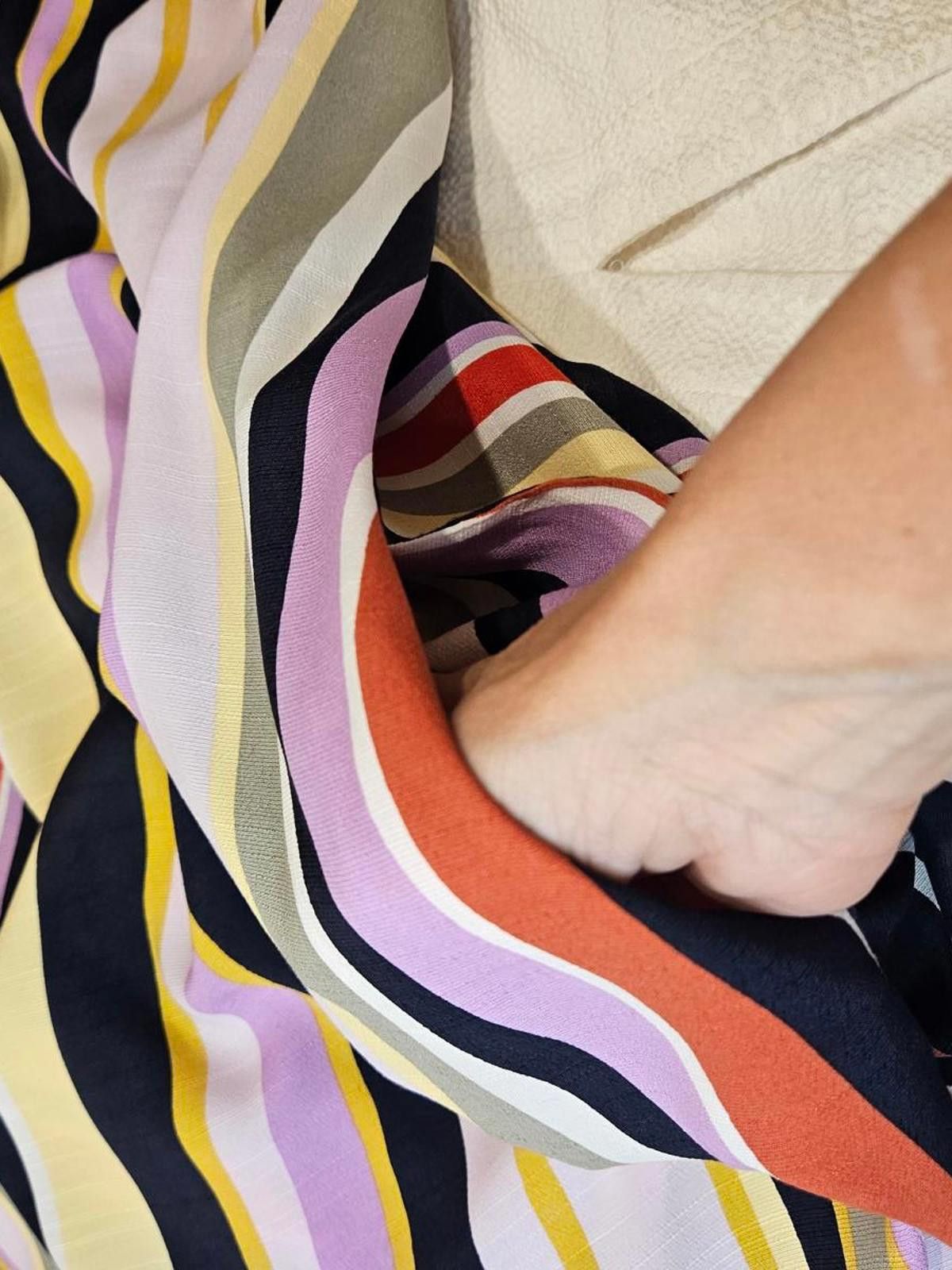 Designer Nwt Loft Vibrant Striped Halter Dress Size M / US 6-8 / IT 42-44 - 5 Thumbnail