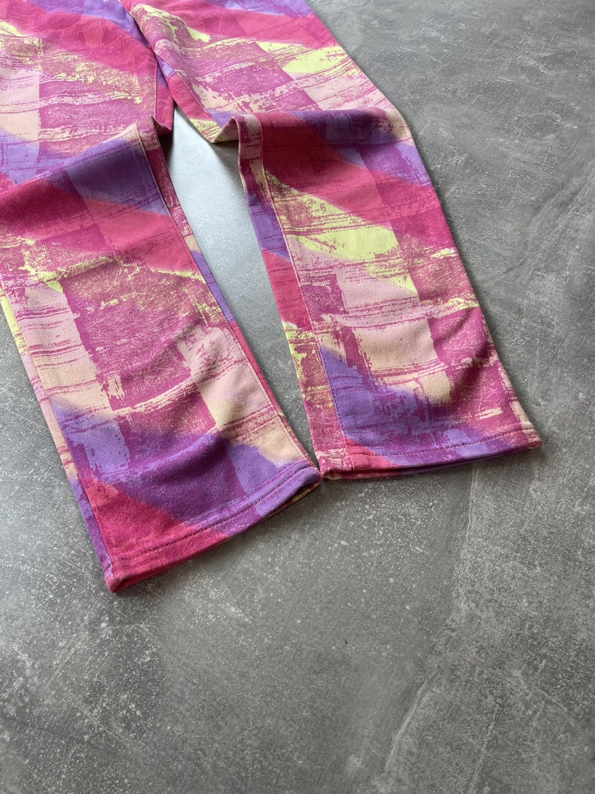 Versace Jeans Couture × Vintage Vintage Versace Jeans Couture 90s Abstract Print Denim Pants Size 29" - 9 Thumbnail