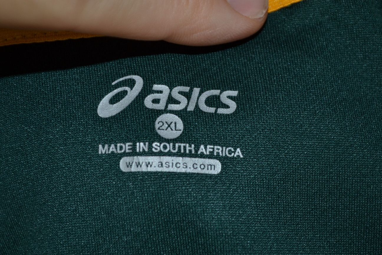 Asics South Africa Rugby Asics Jersey 2XL Size US XXL / EU 58 / 5 - 6 Thumbnail