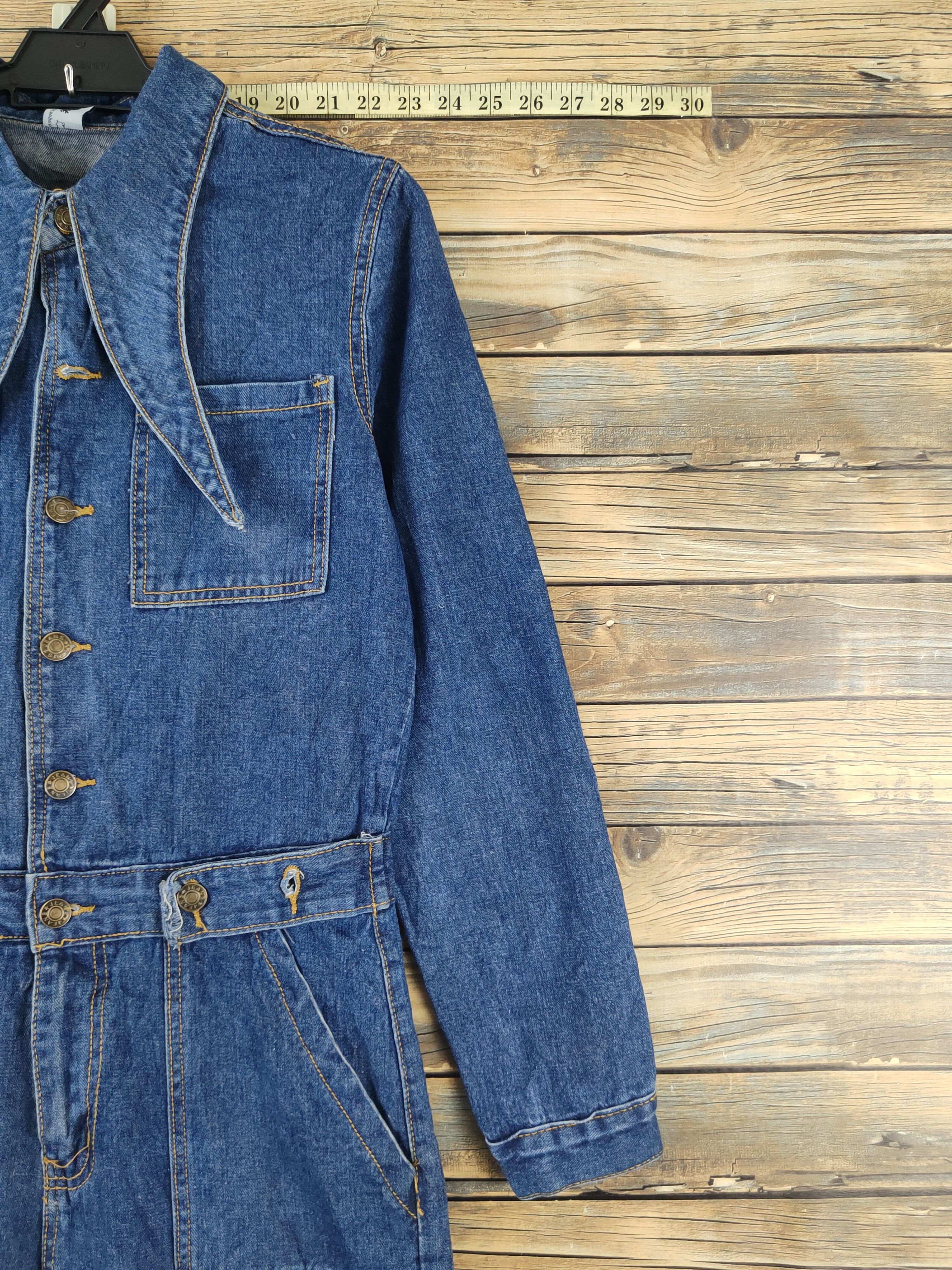 Japanese Brand × Vintage Vintage Japanese Brand Dark Blue Denim Coveralls Size 30" / US 8 / IT 44 - 6 Thumbnail