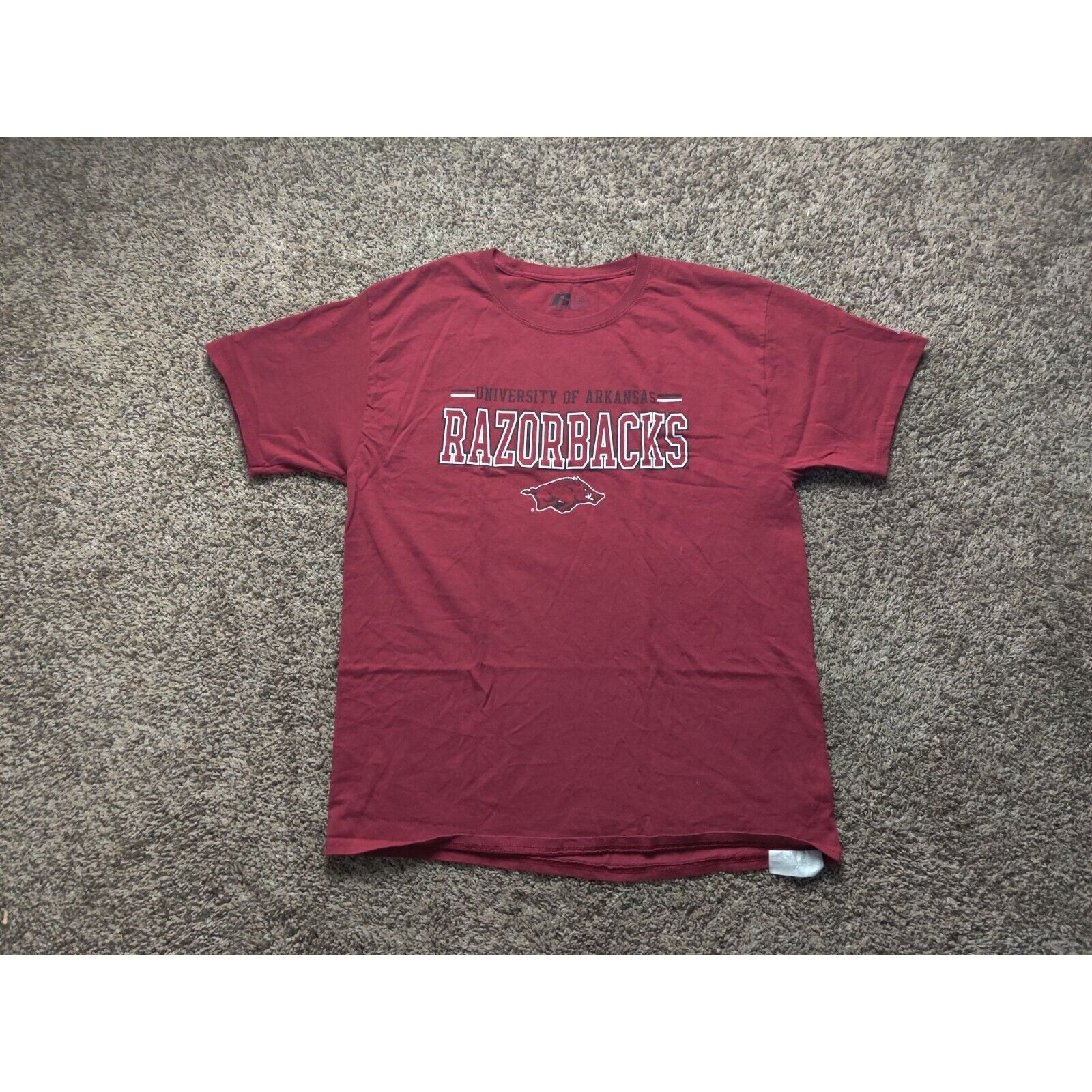 Russell Athletic University of Arkansas Shirt Adult Mens Large Razorbacks Size US L / EU 52-54 / 3 - 1 Thumbnail