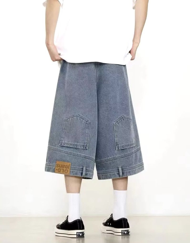 Jean Retro Waist Reversed Washed Shorts Jean Size US 31 - 1 Thumbnail