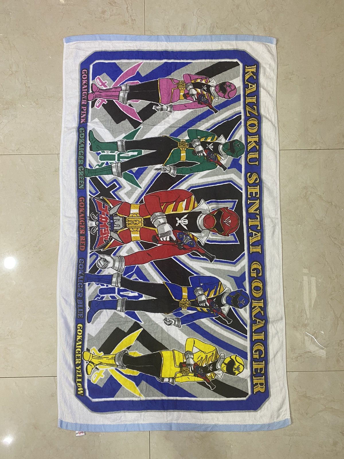 Japanese Brand 💥Kaizoku Sentai Gokaiger Bandai Japan bath Towel Size ONE SIZE - 3 Thumbnail