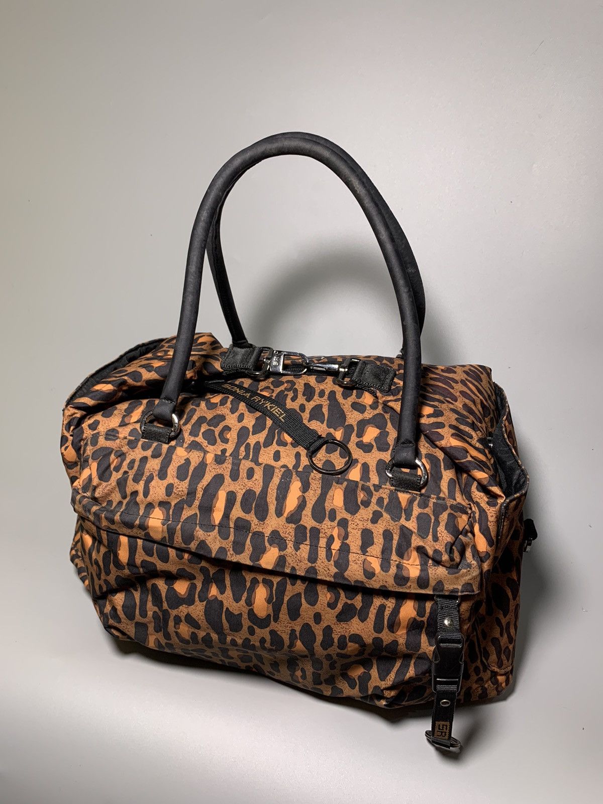 Sonia Rykiel SONIA RYKIEL LEOPARD PRINT HAND DUFFLE BAG Size ONE SIZE - 8 Thumbnail