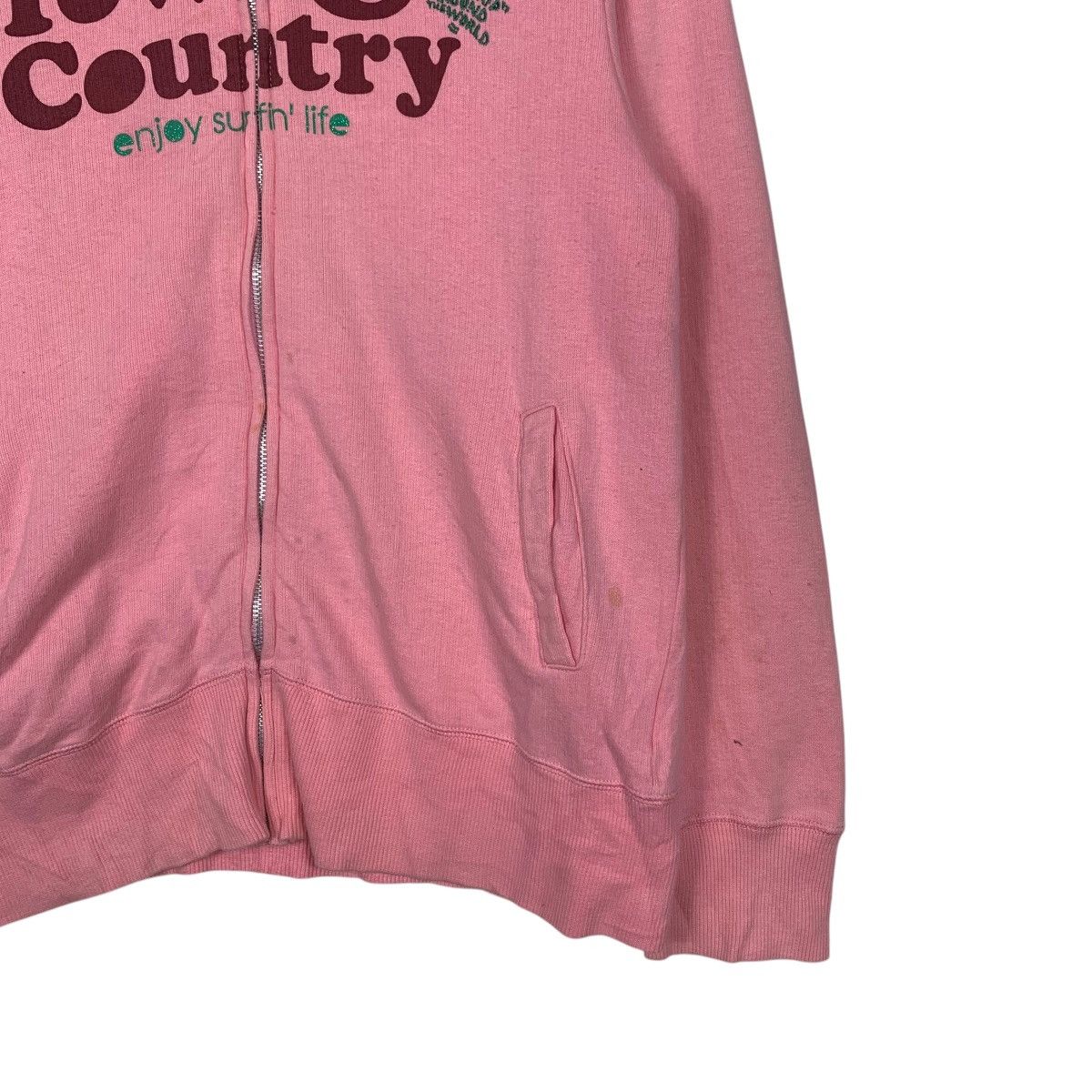 Japanese Brand TOWN & COUNTRY Big Logo Pink Sweater Jacket #1597-C71 Size L / US 10 / IT 46 - 4 Thumbnail