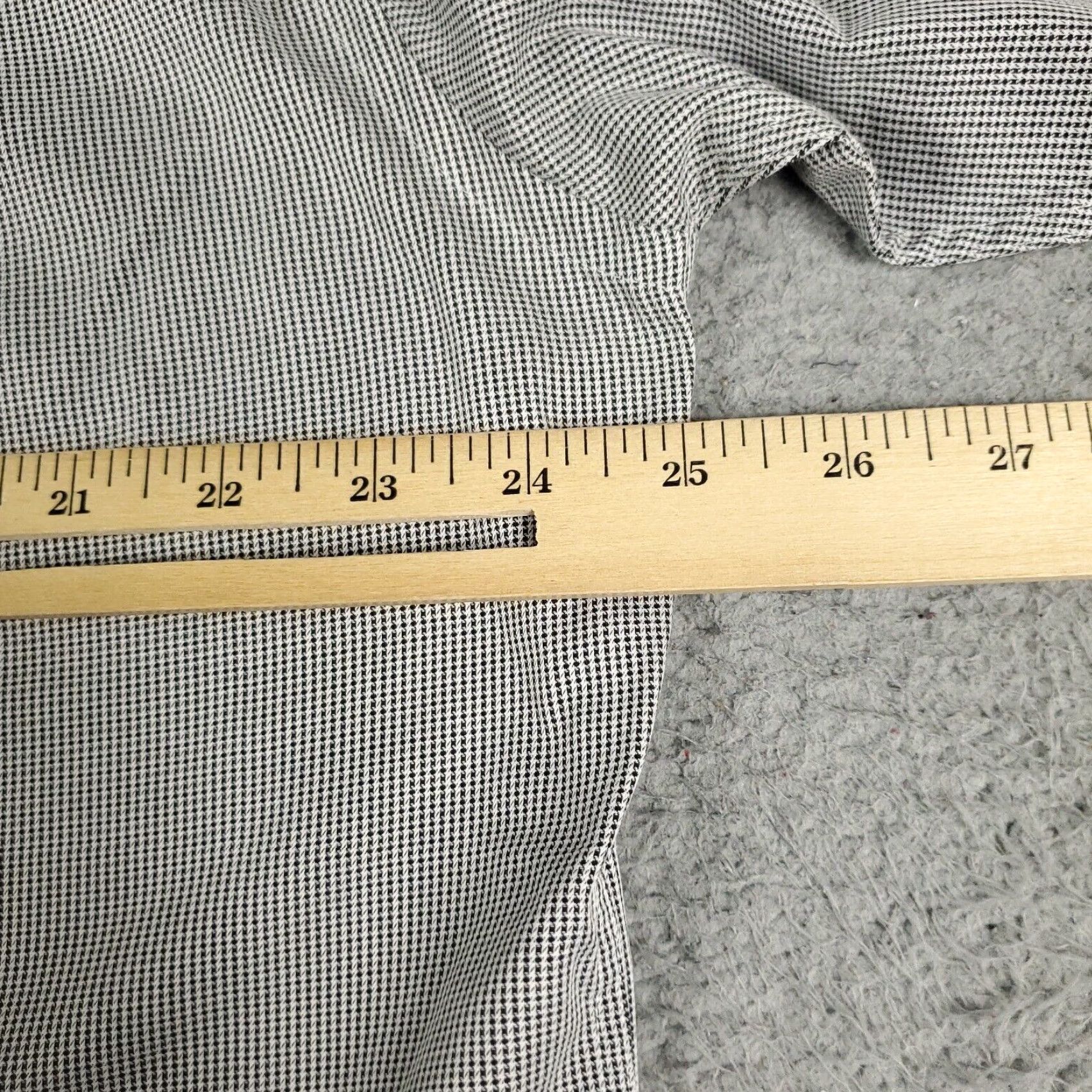 David Donahue David Donahue Gray Dress Shirt Men's Size 16.5 Long Sleeve Button Up Regular Fit Size 42R - 5 Thumbnail