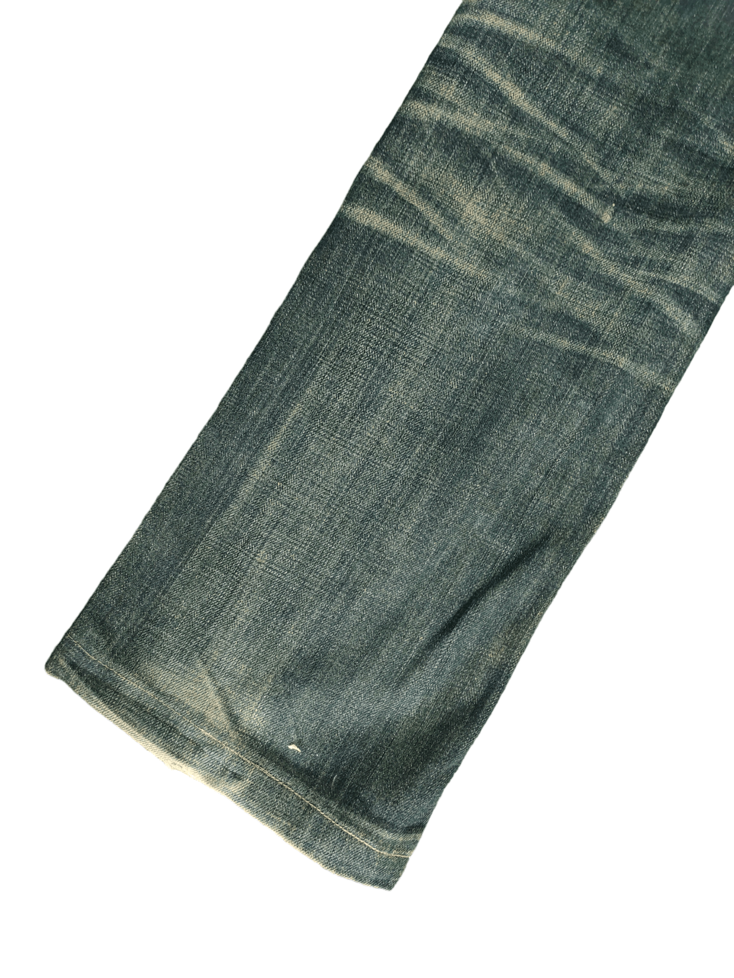 If Six Was Nine Flare Jeans Trim Co Leather Distress Faded Boot Cut Y2k Size US 31 - 9 Thumbnail