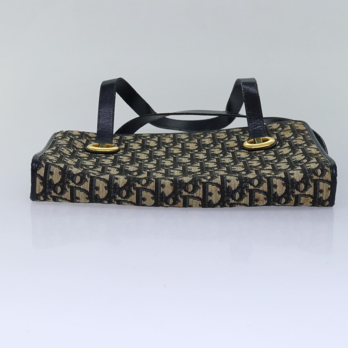 Dior DIOR Trotter Canvas Hand Bag Canvas Navy Size ONE SIZE - 9 Thumbnail