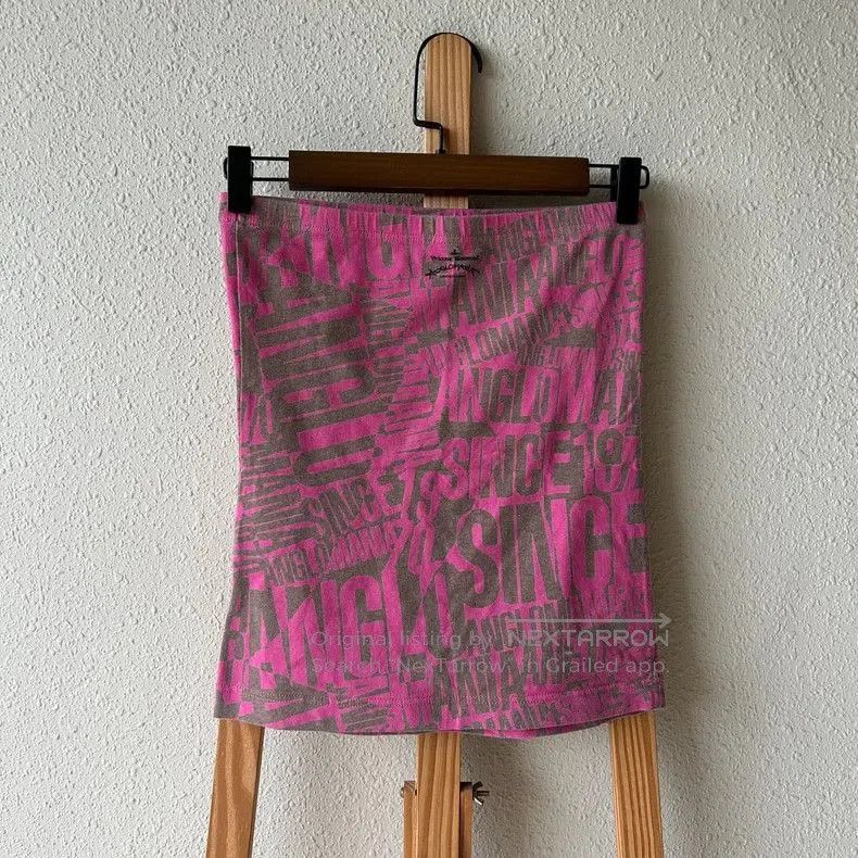 Vivienne Westwood Vivienne Westwood Pink Graffiti Tube Top. Size US XS / EU 42 / 0 - 3 Thumbnail