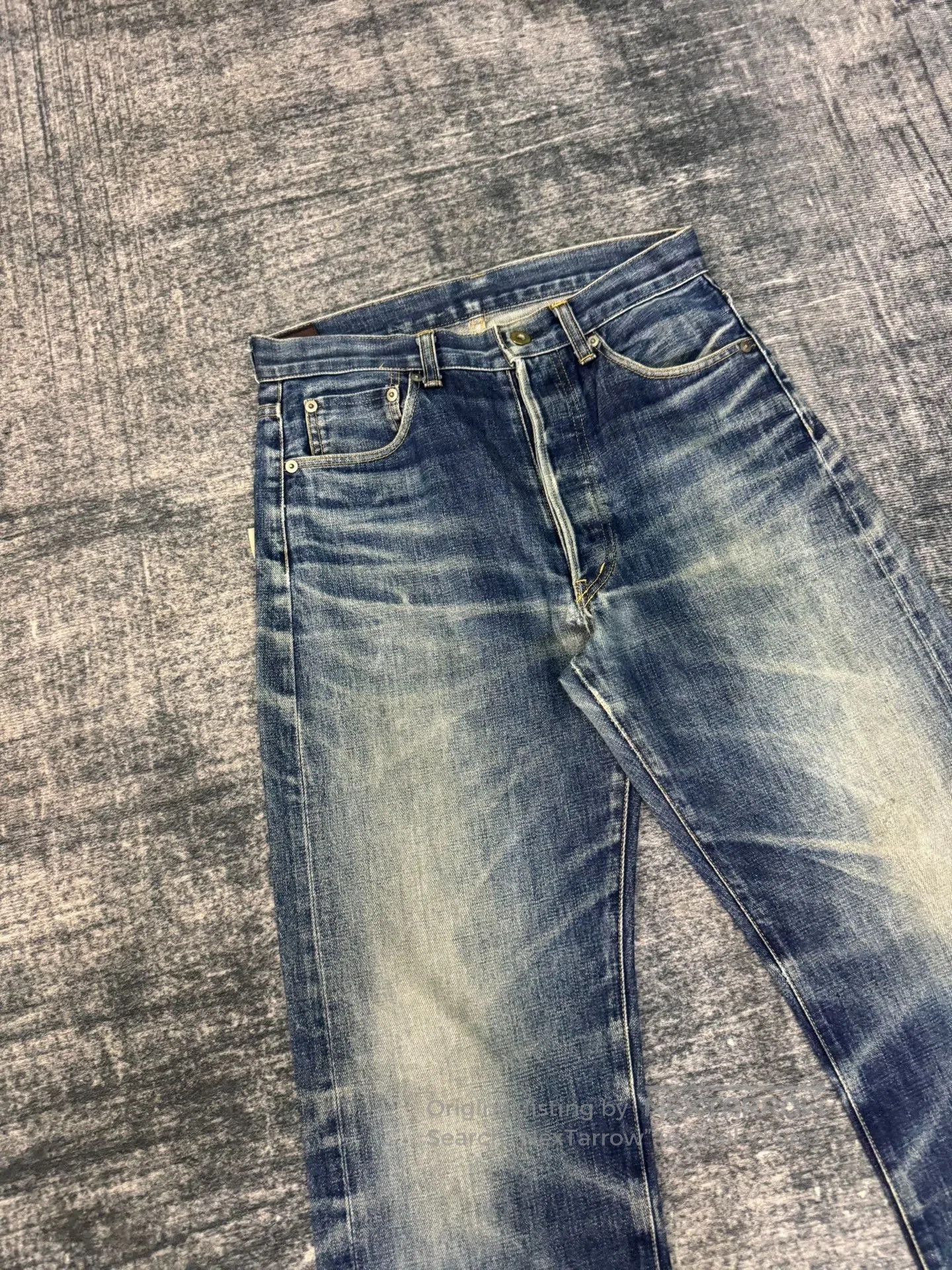 Vintage Vintage TAKO Japan Washed Retro Blue Jeans. Size US 29 - 2 Thumbnail