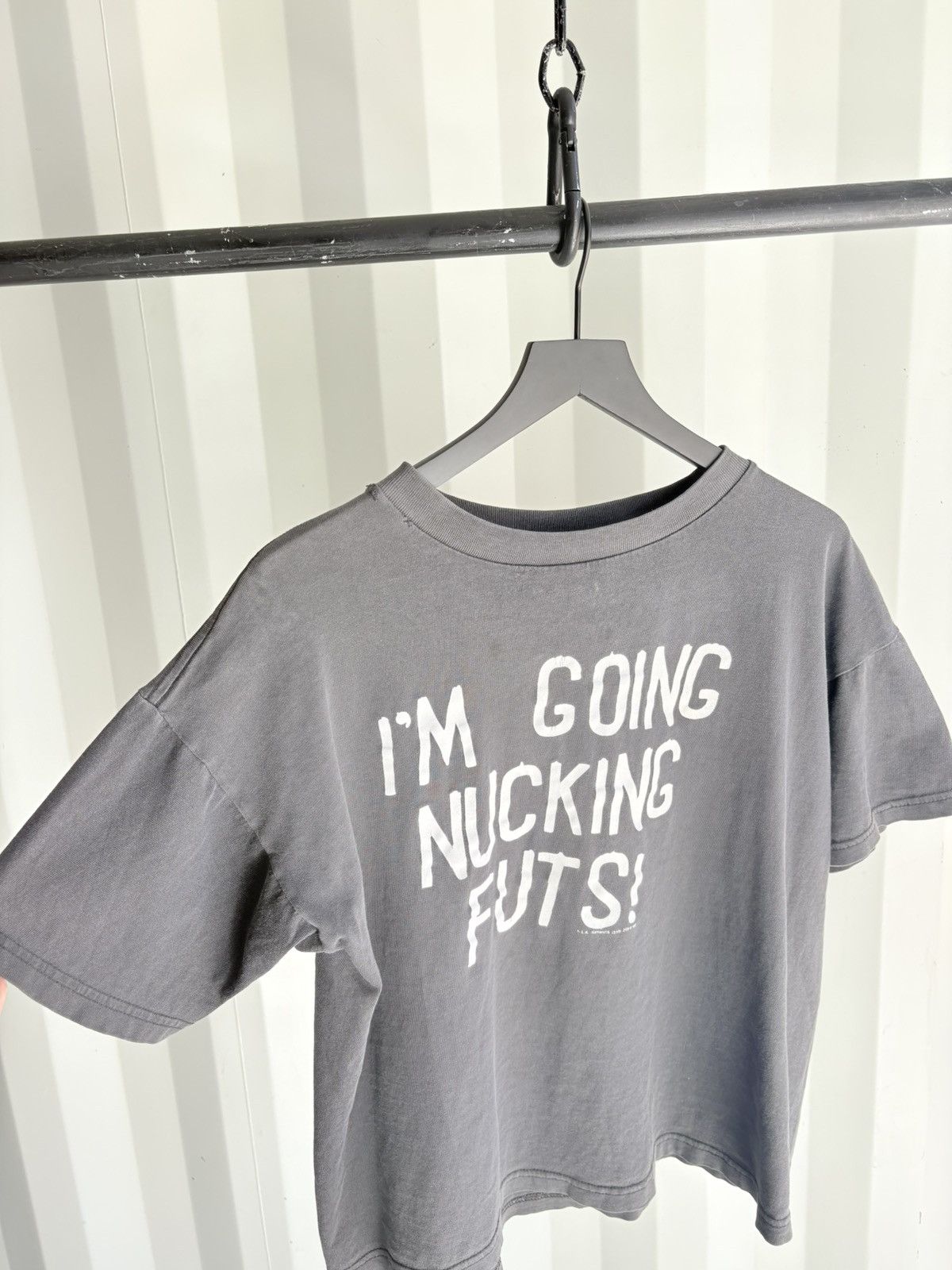 Vintage Vintage I’m Going Nucking Futs Shirt Faded Distressed Grunge Size US L / EU 52-54 / 3 - 2 Thumbnail