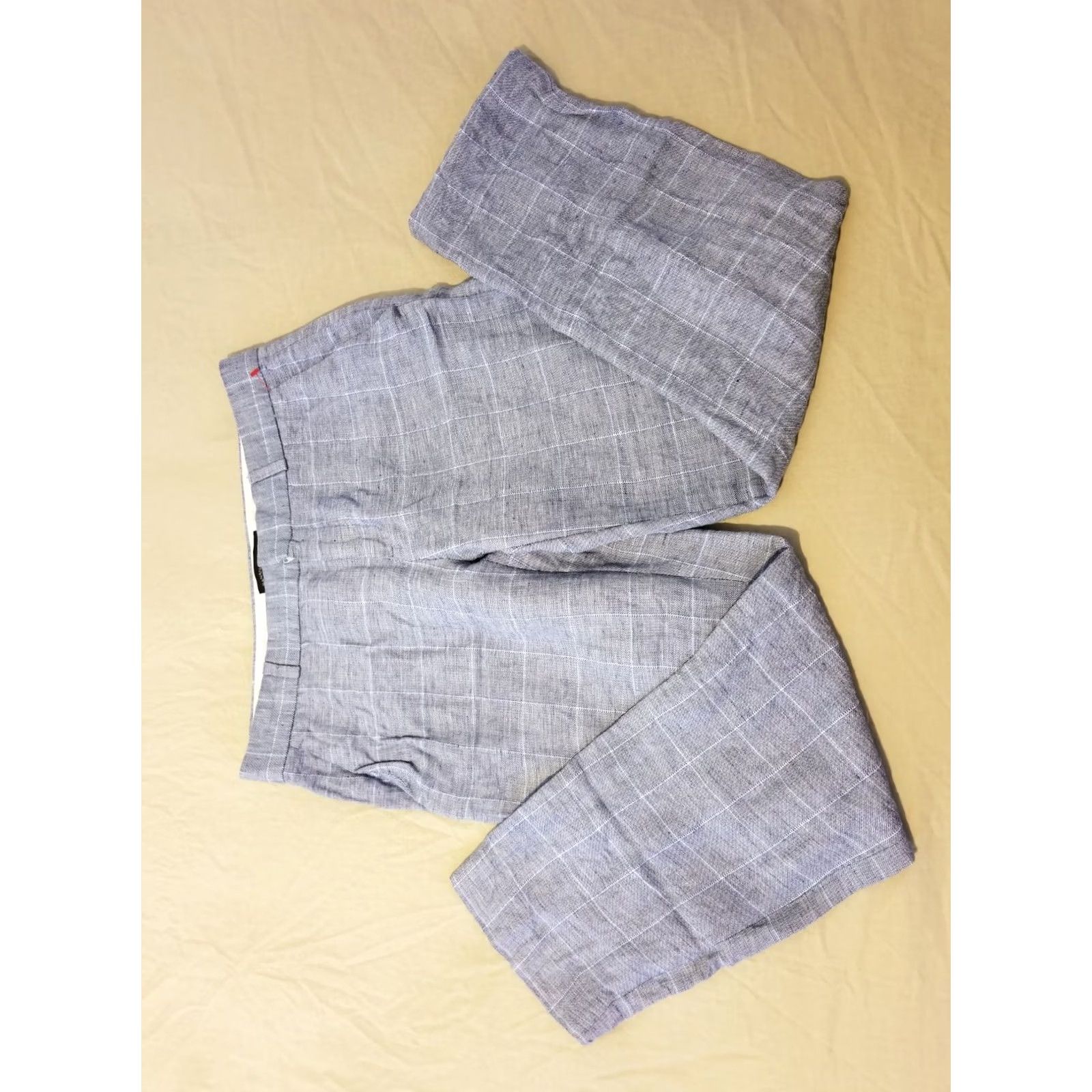 Banana Republic Womens Banana Republic Pants Dress Pants Linen Blue 0 Regular Straight Flat Front Pockets Chambray? (Note: Please review) Size 25" / US 0 / IT 36 - 2 Thumbnail