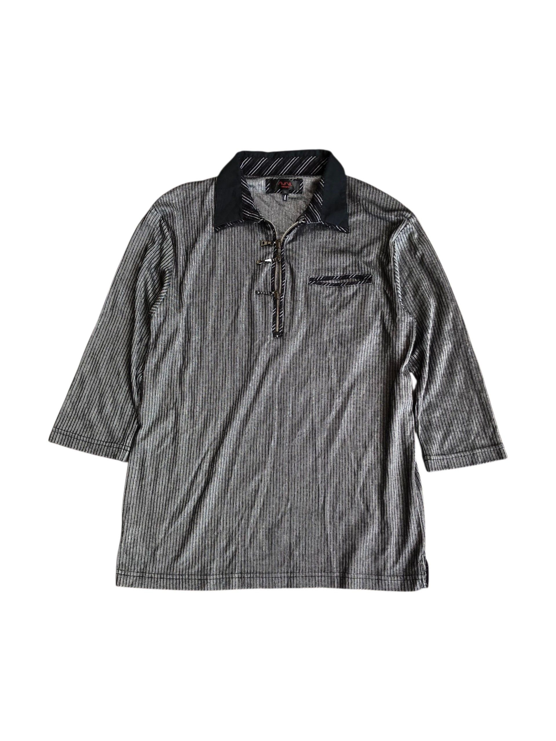 If Six Was Nine 2000s Double Layer Collar Zipper Avail Vkei Style Size US L / EU 52-54 / 3 - 3 Thumbnail