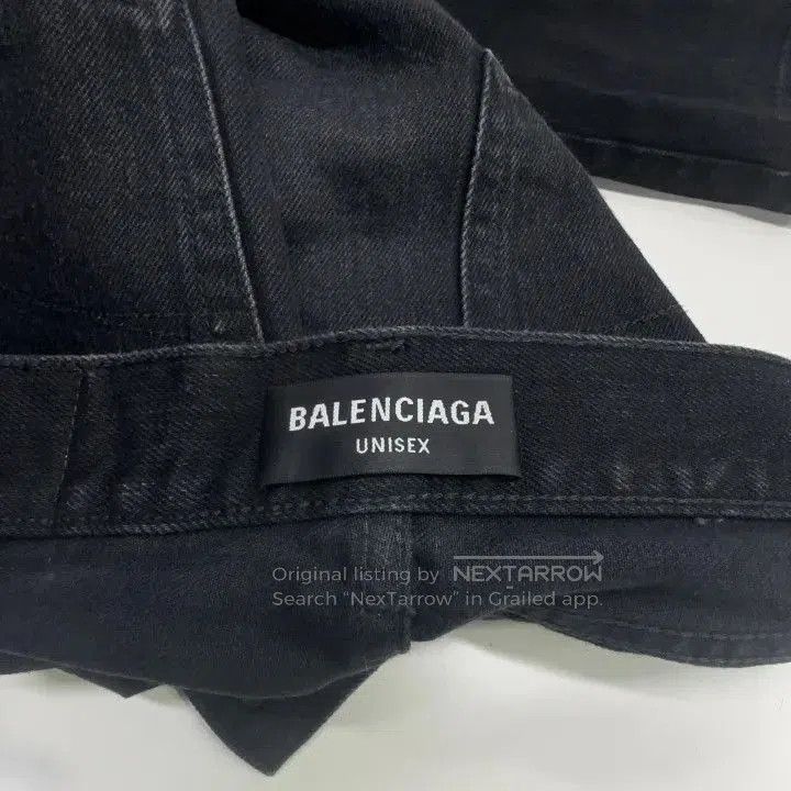 Balenciaga Balenciaga Black Loose Straight Leg Jeans. Size US 30 / EU 46 - 4 Thumbnail