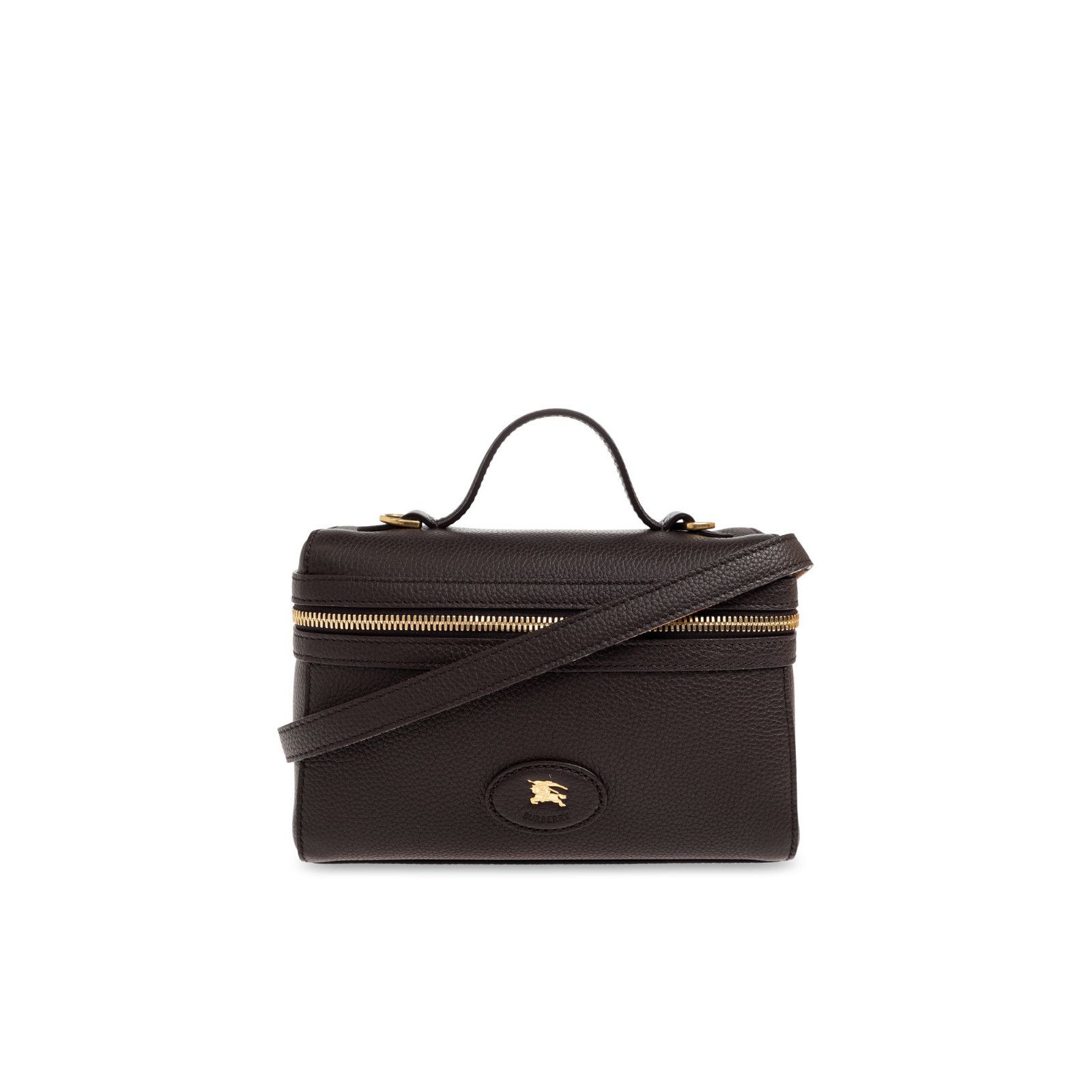 Burberry BURBERRY Horseshoe Peat Sand Top Handle Bag New & Authentic Size ONE SIZE - 1 Thumbnail