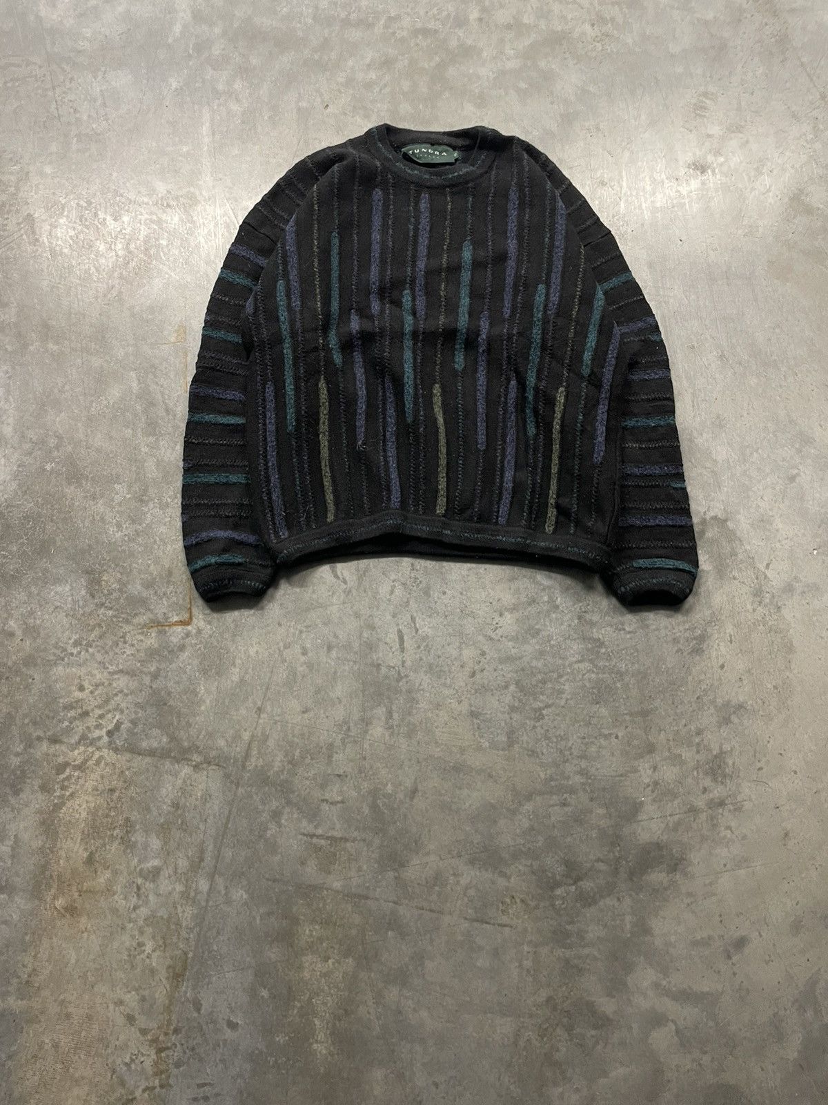 Vintage Tundra 3D Knit Sweater