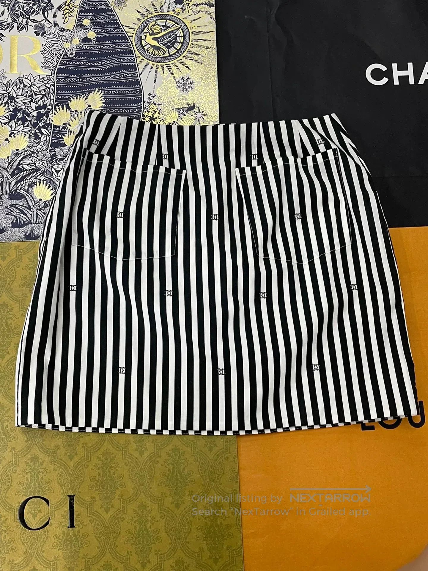 Chanel Chanel 24M Coco Beach Striped Skirt. Size US 36 / EU 52 - 2 Thumbnail