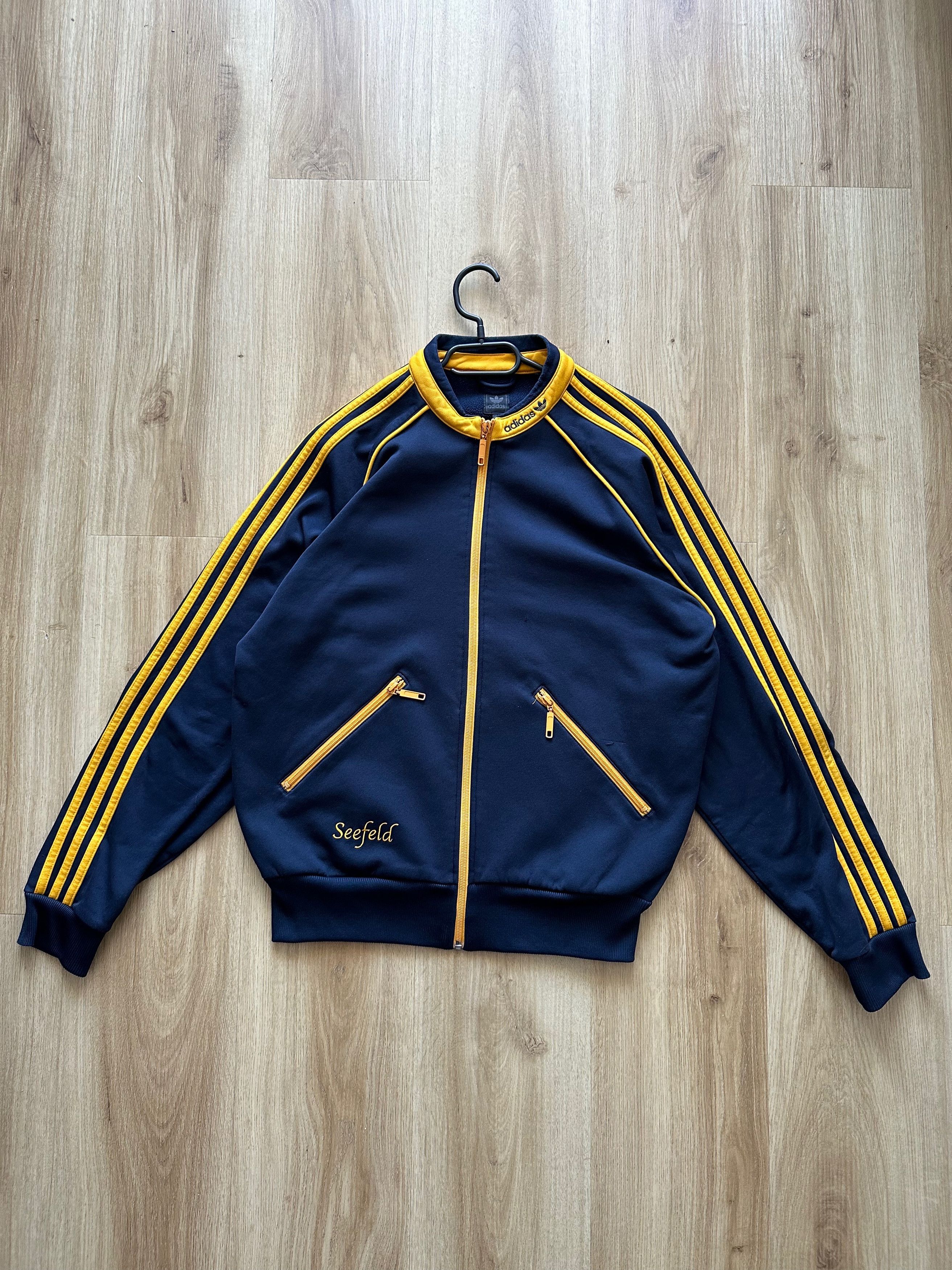 Adidas 00's Addias Seefeld Track top fleece lined light jacket Size US L / EU 52-54 / 3 - 7 Thumbnail