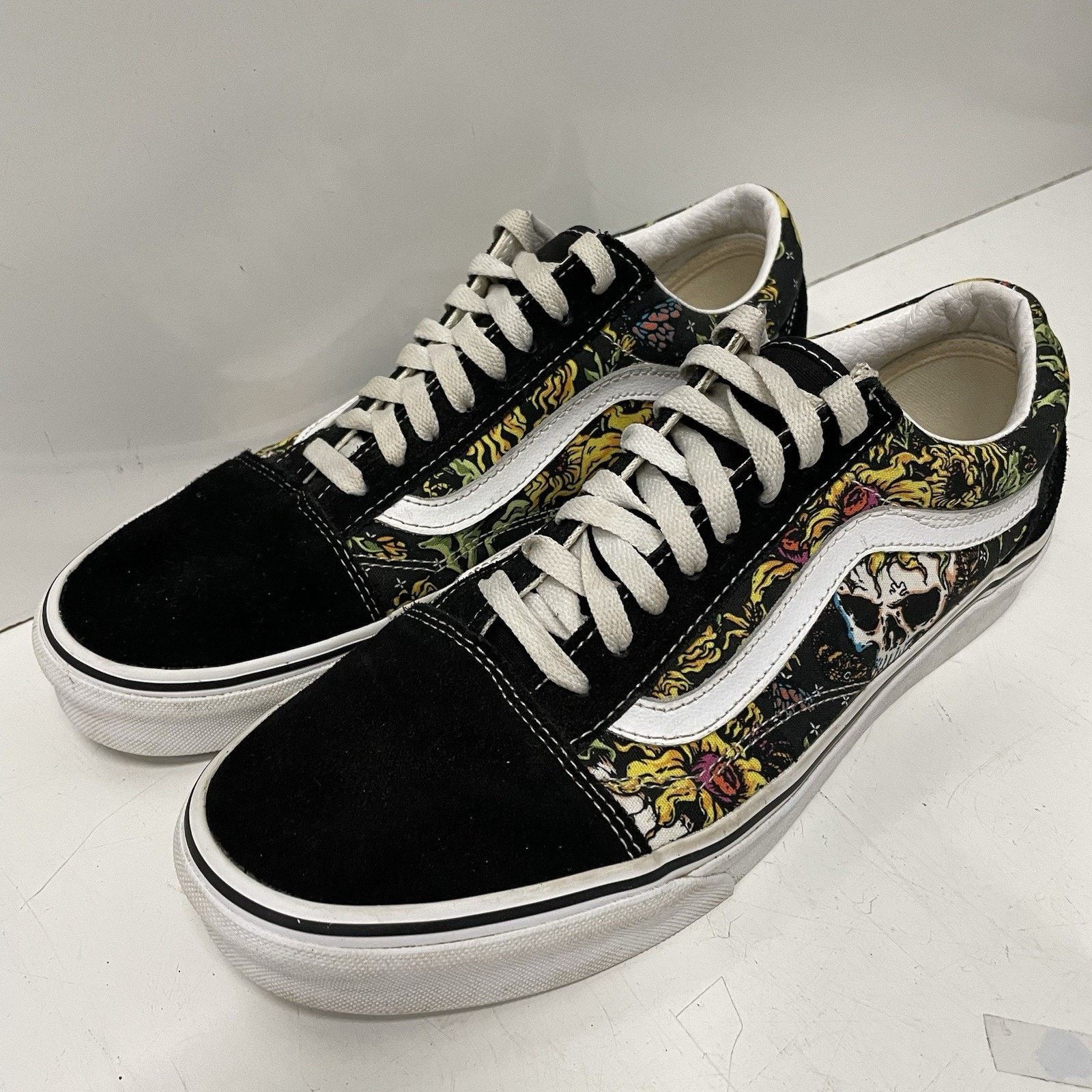 Vans Vans Old Skool Men 9.5 Beauty Skull Canvas Suede Skate Shoes Size US 9.5 / EU 42-43 - 3 Thumbnail
