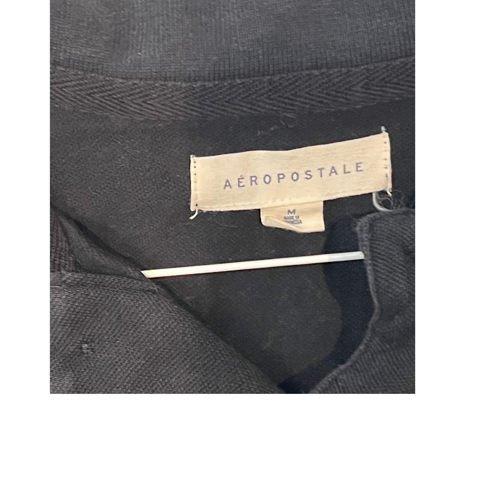 Aeropostale Aeropostale Black Polo Shirt Mens M Size US M / EU 48-50 / 2 - 3 Thumbnail