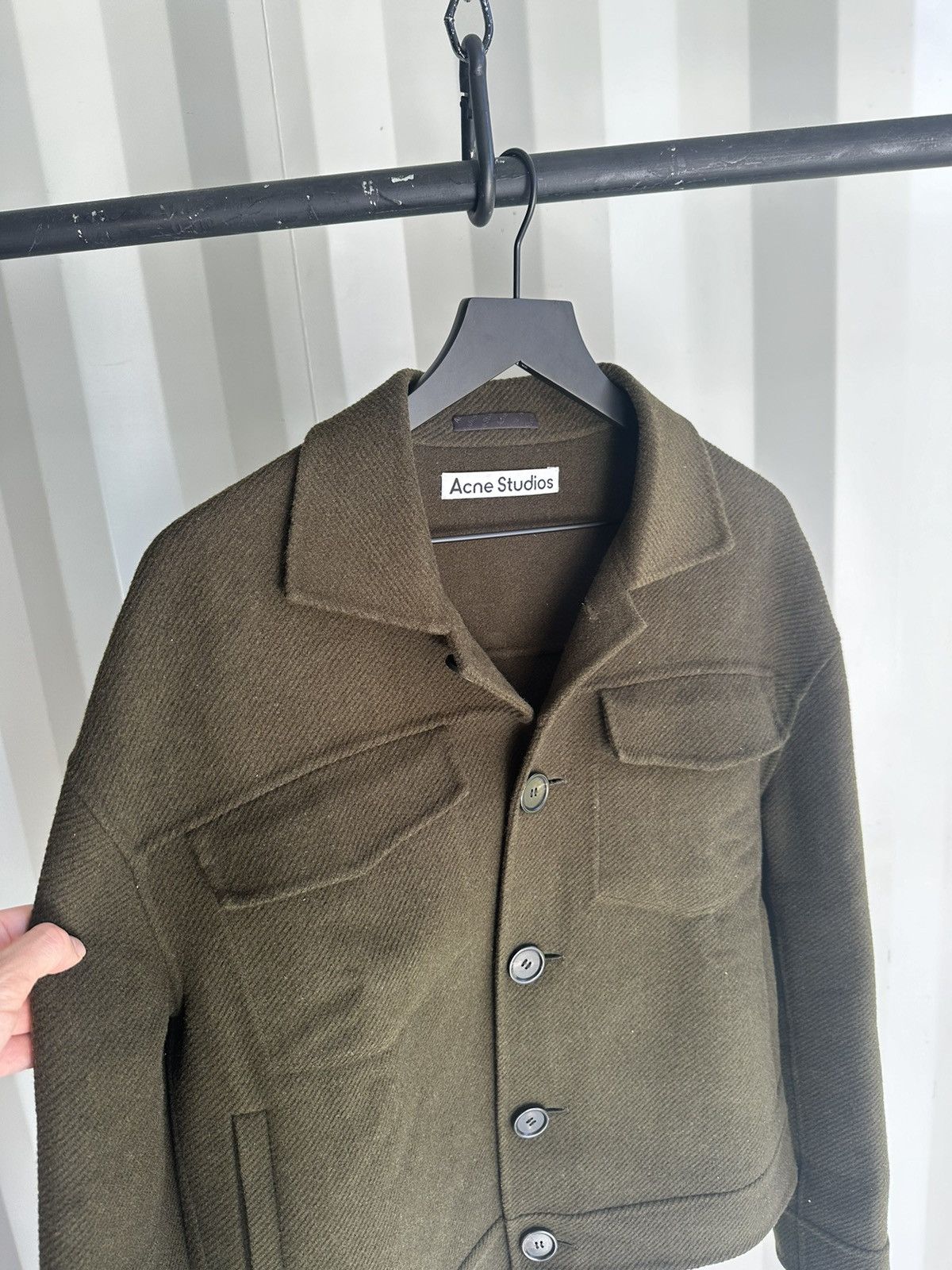 Acne Studios Dagnite Cropped Soft Wool Jacket Size US S / EU 44-46 / 1 - 2 Thumbnail