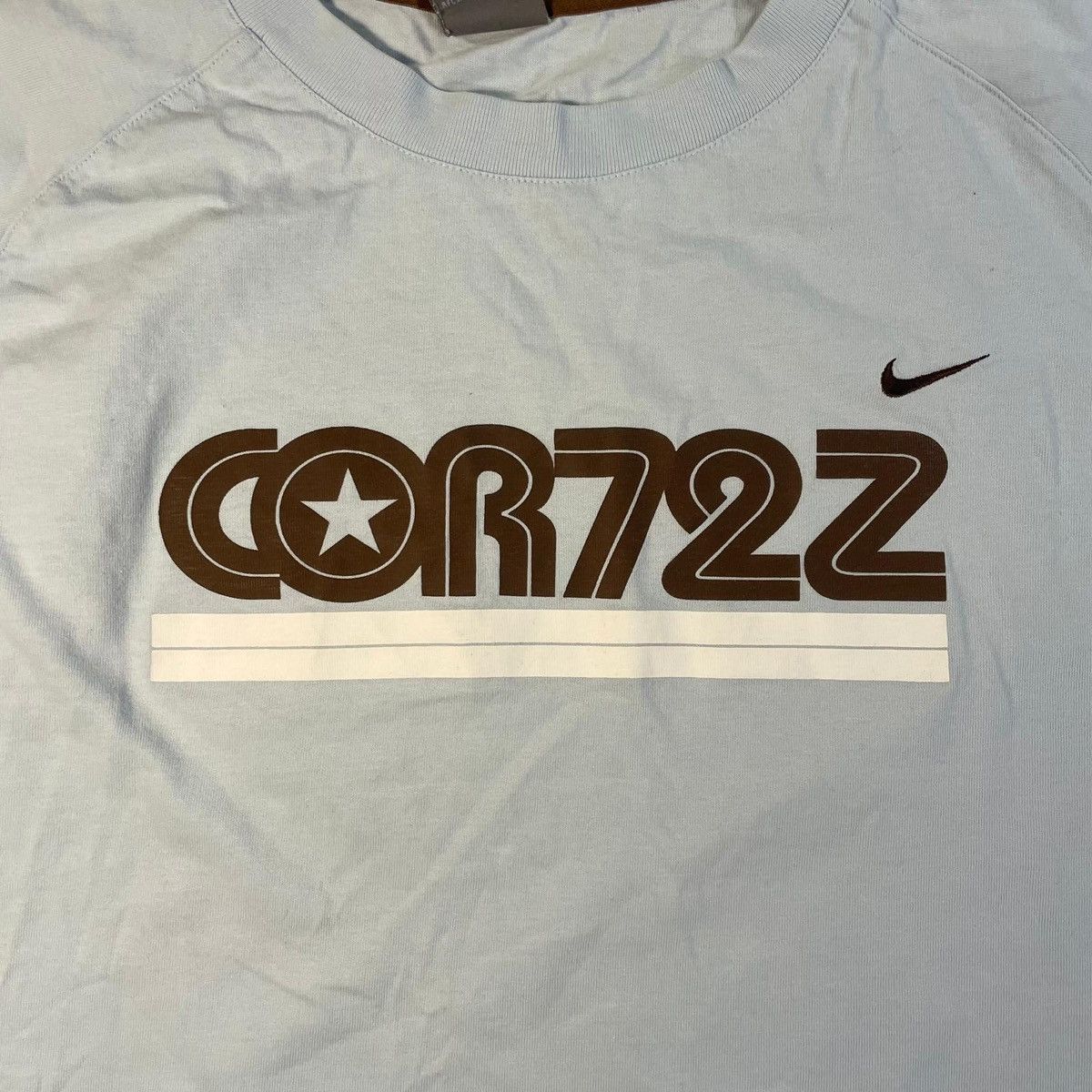 Nike Nike Cortez long sleeve shirt in white and blue y2k vintage Size US XL / EU 56 / 4 - 9 Thumbnail