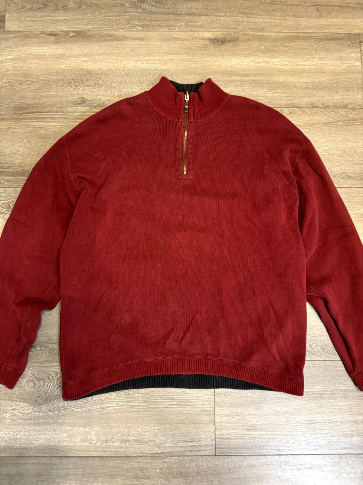 Tommy Bahama Tommy Bahama Sweater Men Size XL Red Quarter Zip Pullover Size US XL / EU 56 / 4 - 1 Thumbnail