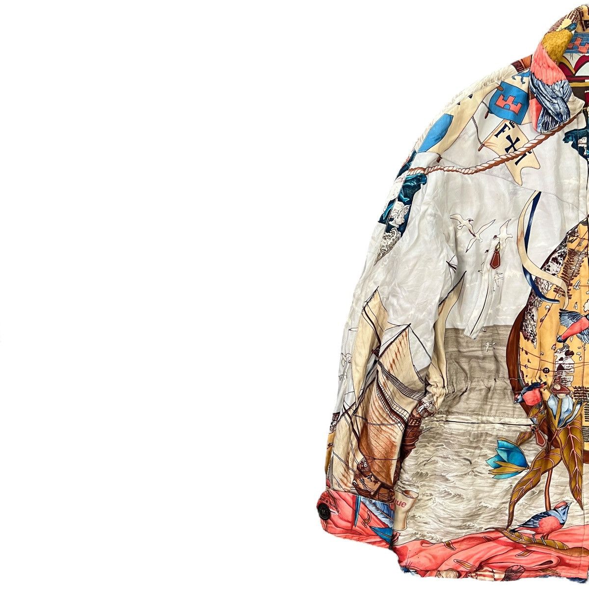 Hermes HERMES 90s MARGIELA Vintage Reversible Silk Jacket Size US XS / EU 42 / 0 - 2 Thumbnail