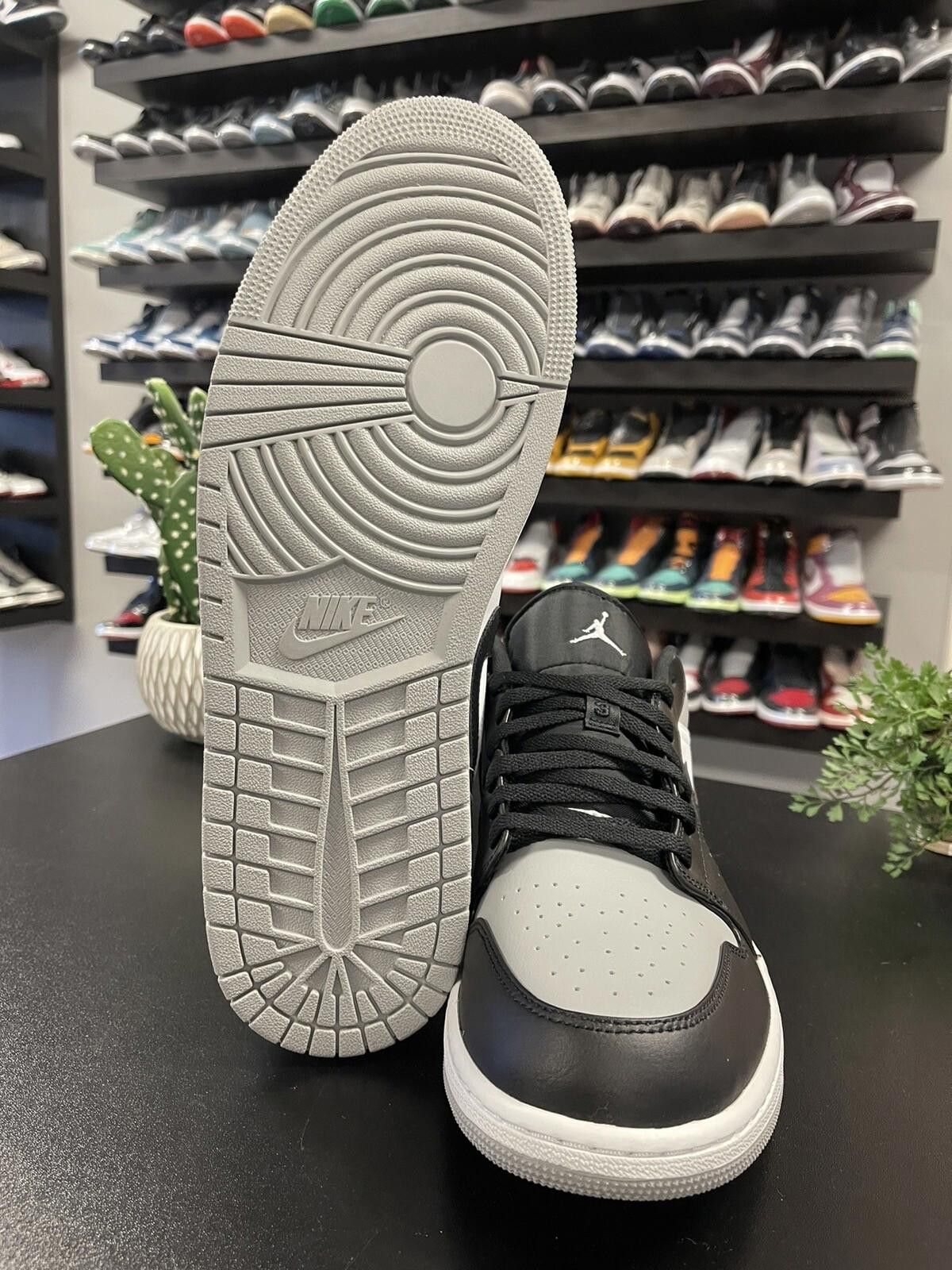 Nike Size 14 - Air Jordan 1 Low Men's LT Smoke Grey/Black-White Size US 14 / EU 47 - 10 Thumbnail
