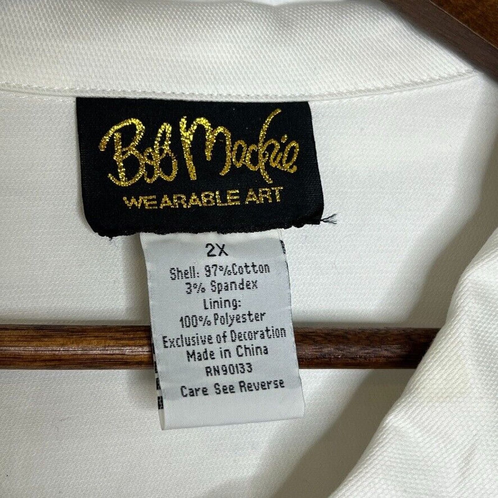 Bob Mackie Bob Mackie Wearable Art Embroidered Button Down 2X Size XXL / US 16-18 / IT 52-54 - 8 Thumbnail