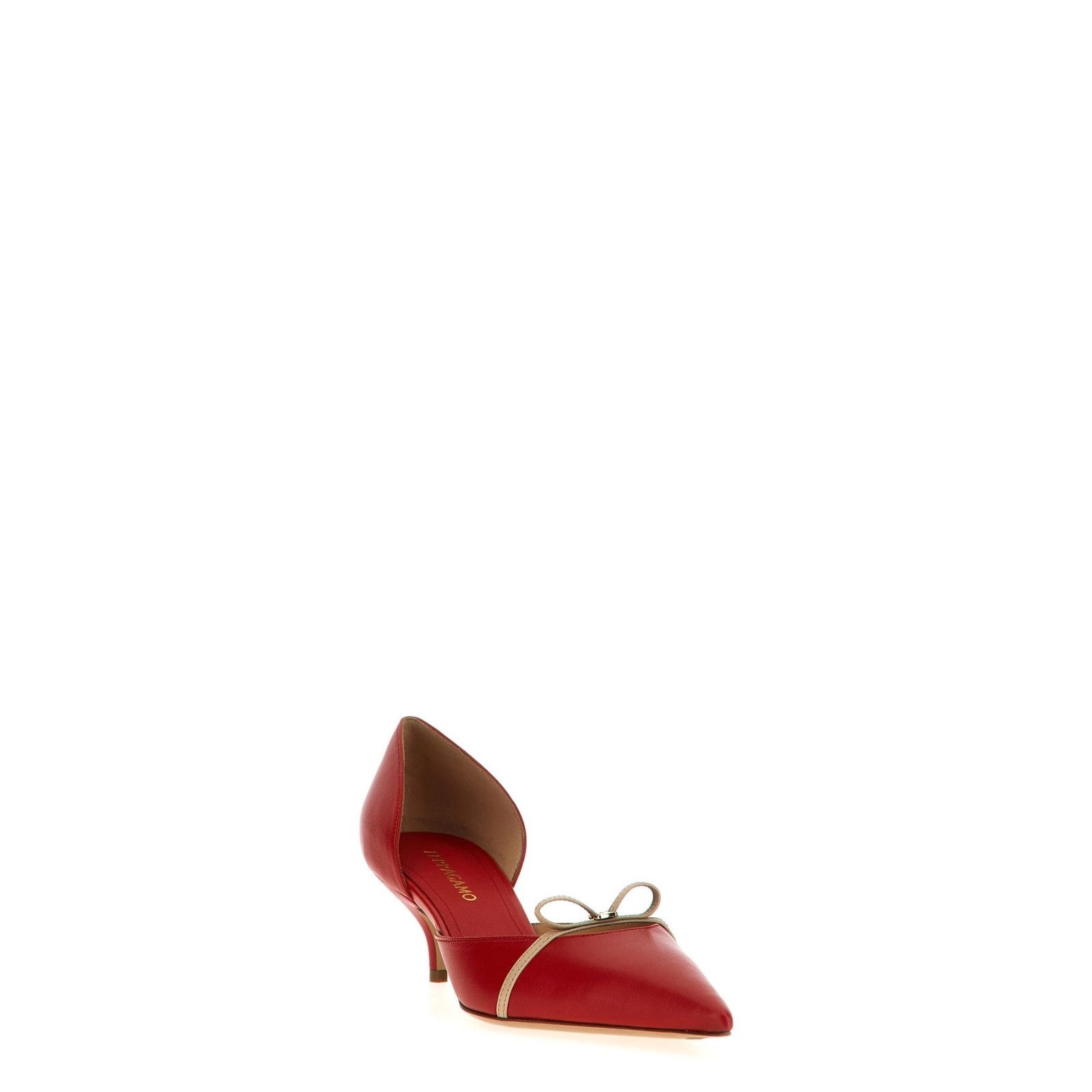 FERRAGAMO Gyola Red Leather 40mm Pumps New & Authentic (Wome
