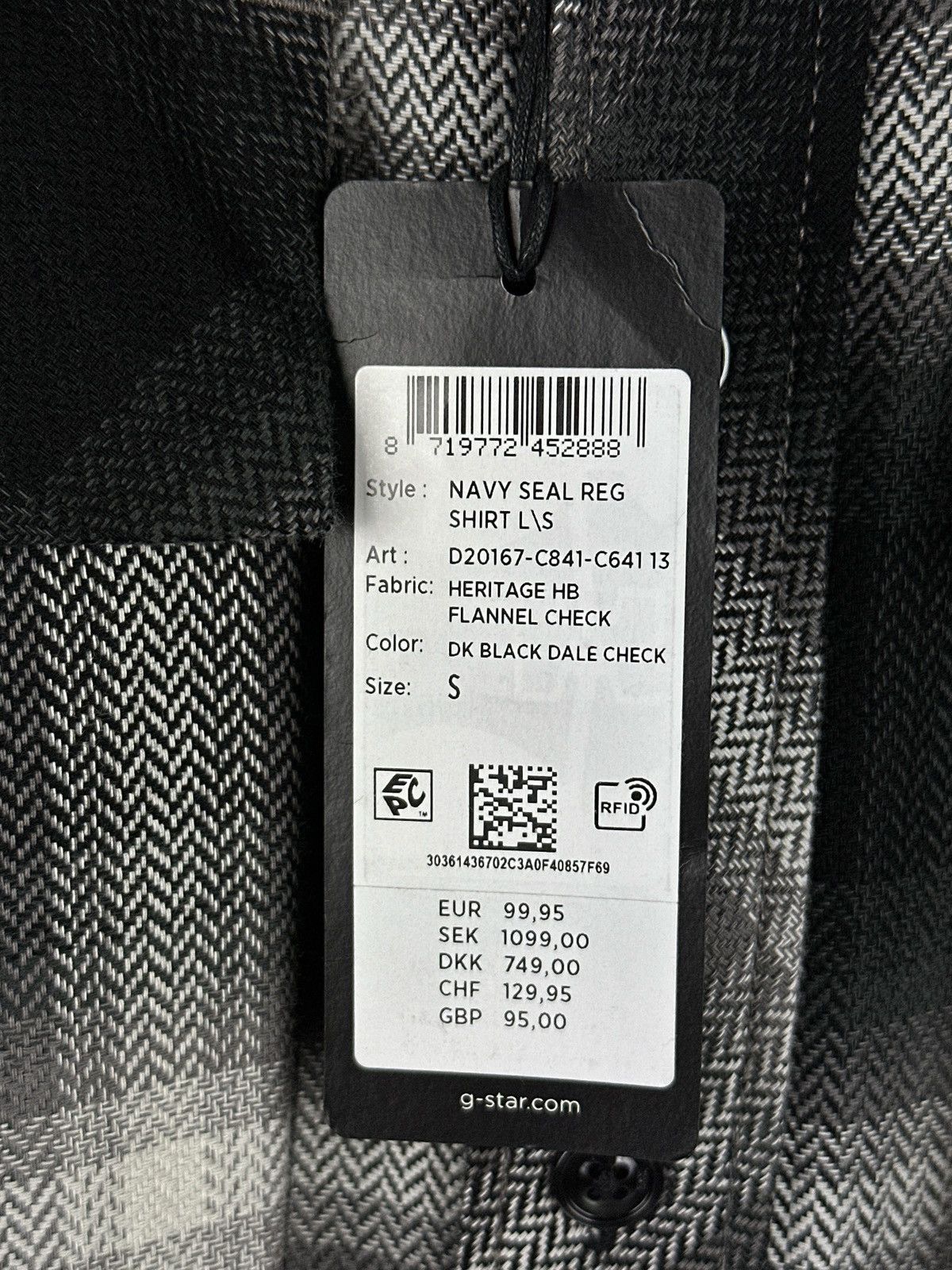 G-Star NWT🏷️ G-Star Navy Seal Flannel Shirt Long Sleeve Regular Fit Size US S / EU 44-46 / 1 - 5 Thumbnail