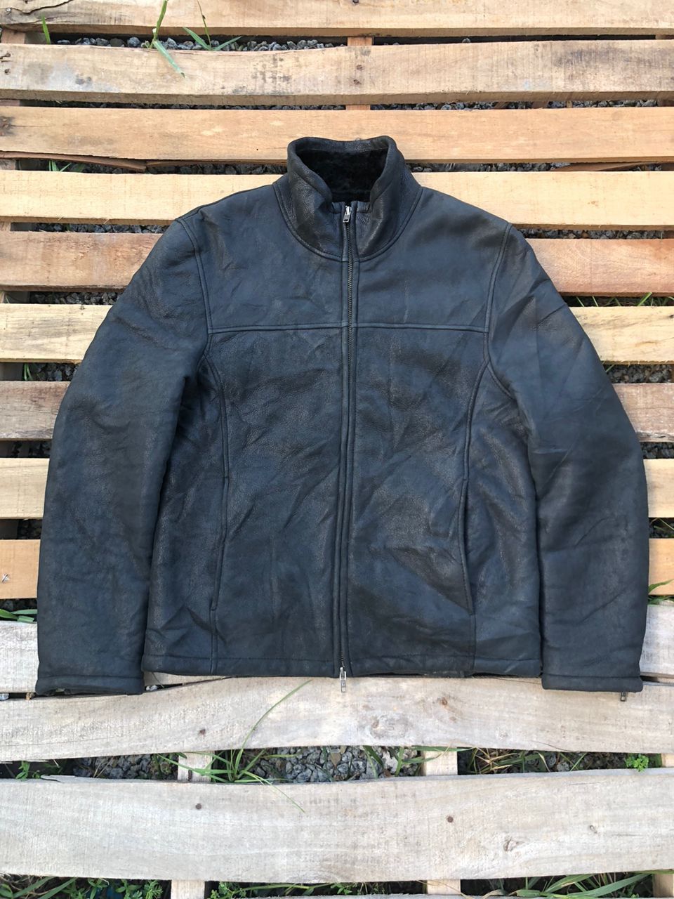 Leather Vintage Liugoo Leathers Jacket Bikers Fur Size US S / EU 44-46 / 1 - 1 Thumbnail