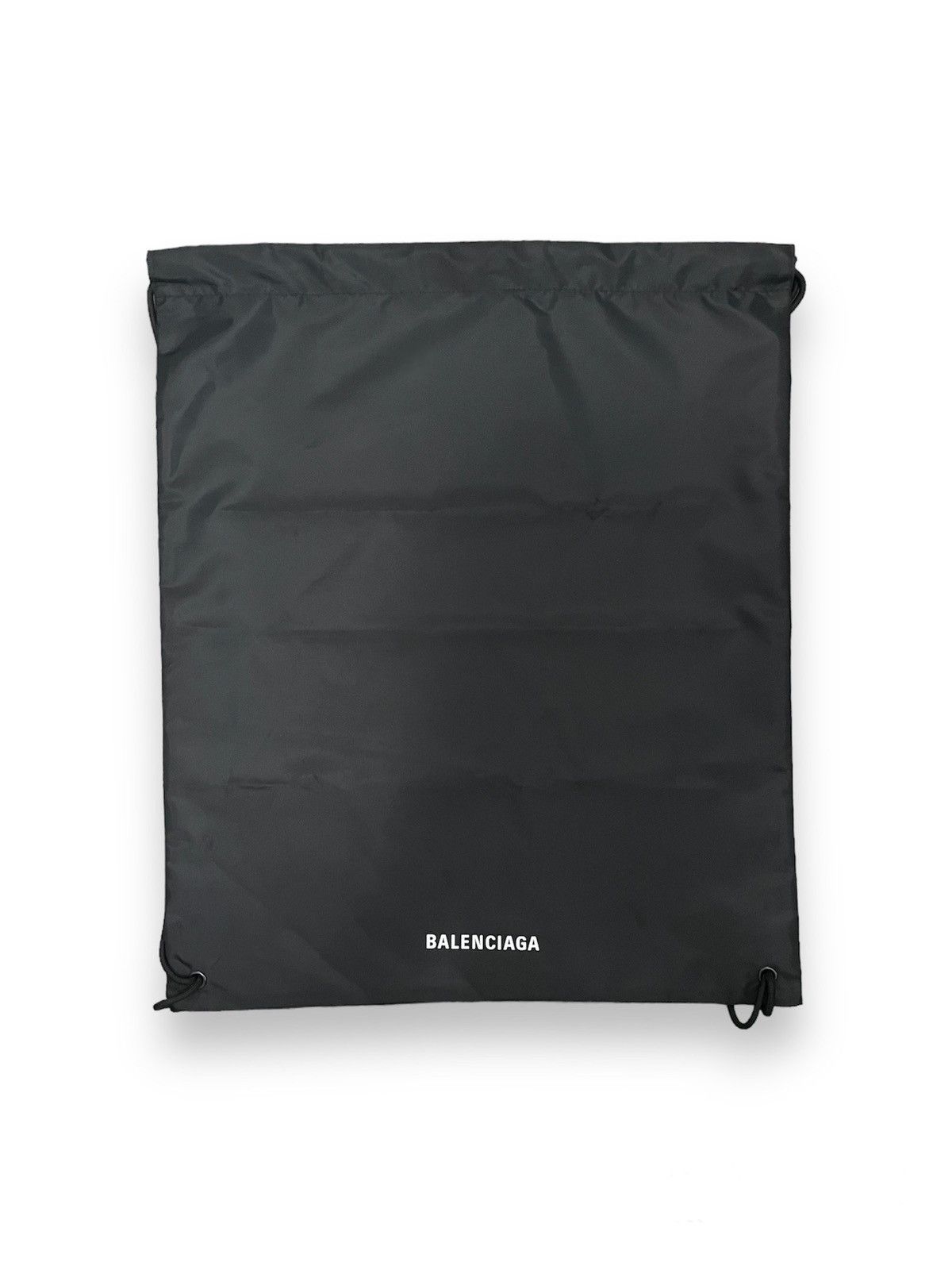 image of Easter Balenciaga XL Drawstring Logo Bag/backpack in Black, Men's