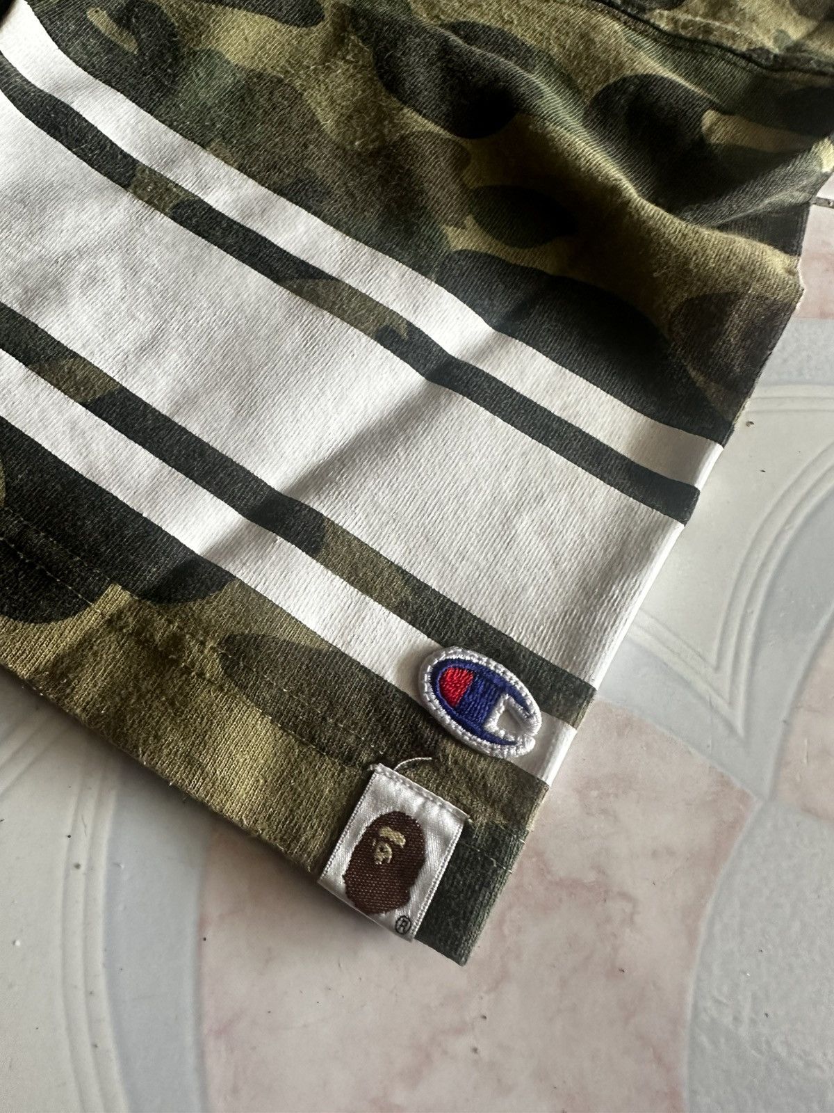 Bape × Champion Champion x Bape Camo Football Size US L / EU 52-54 / 3 - 3 Thumbnail