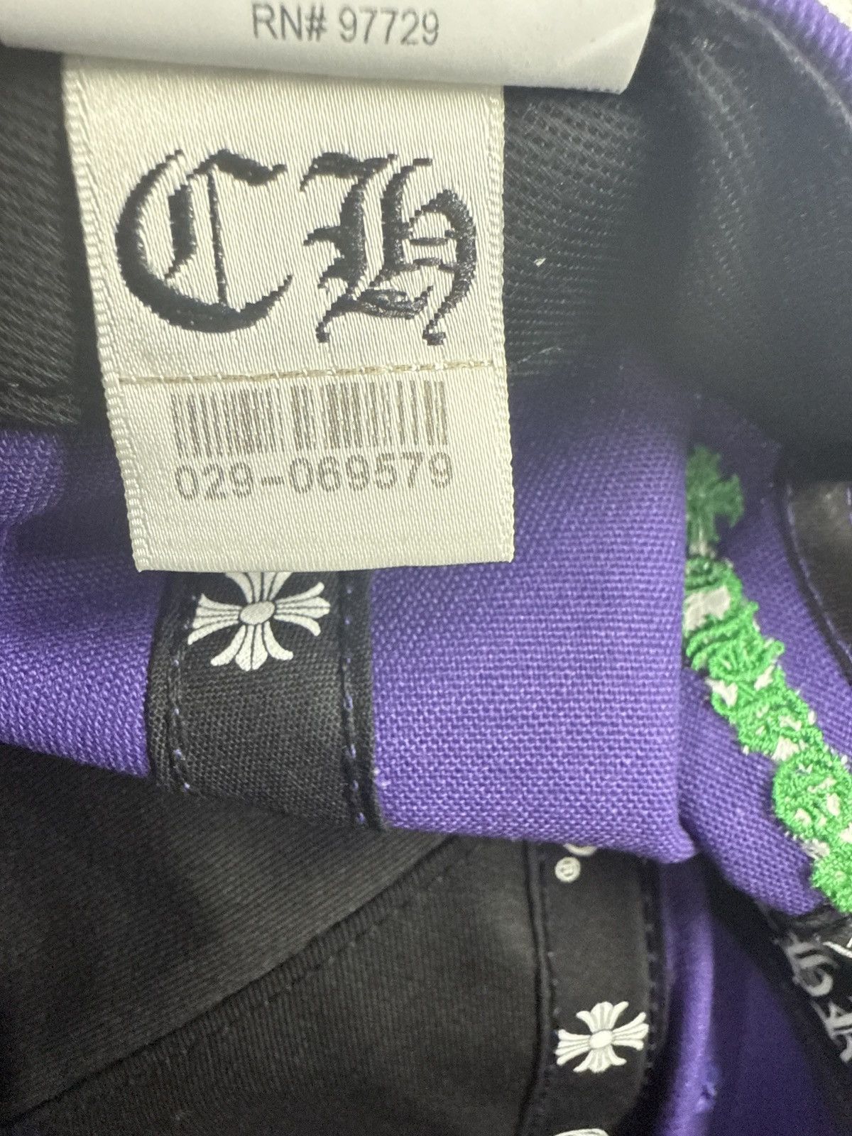 Chrome Hearts CHROME HEARTS LETTER HAT PURPLE GREEN Size ONE SIZE - 5 Thumbnail