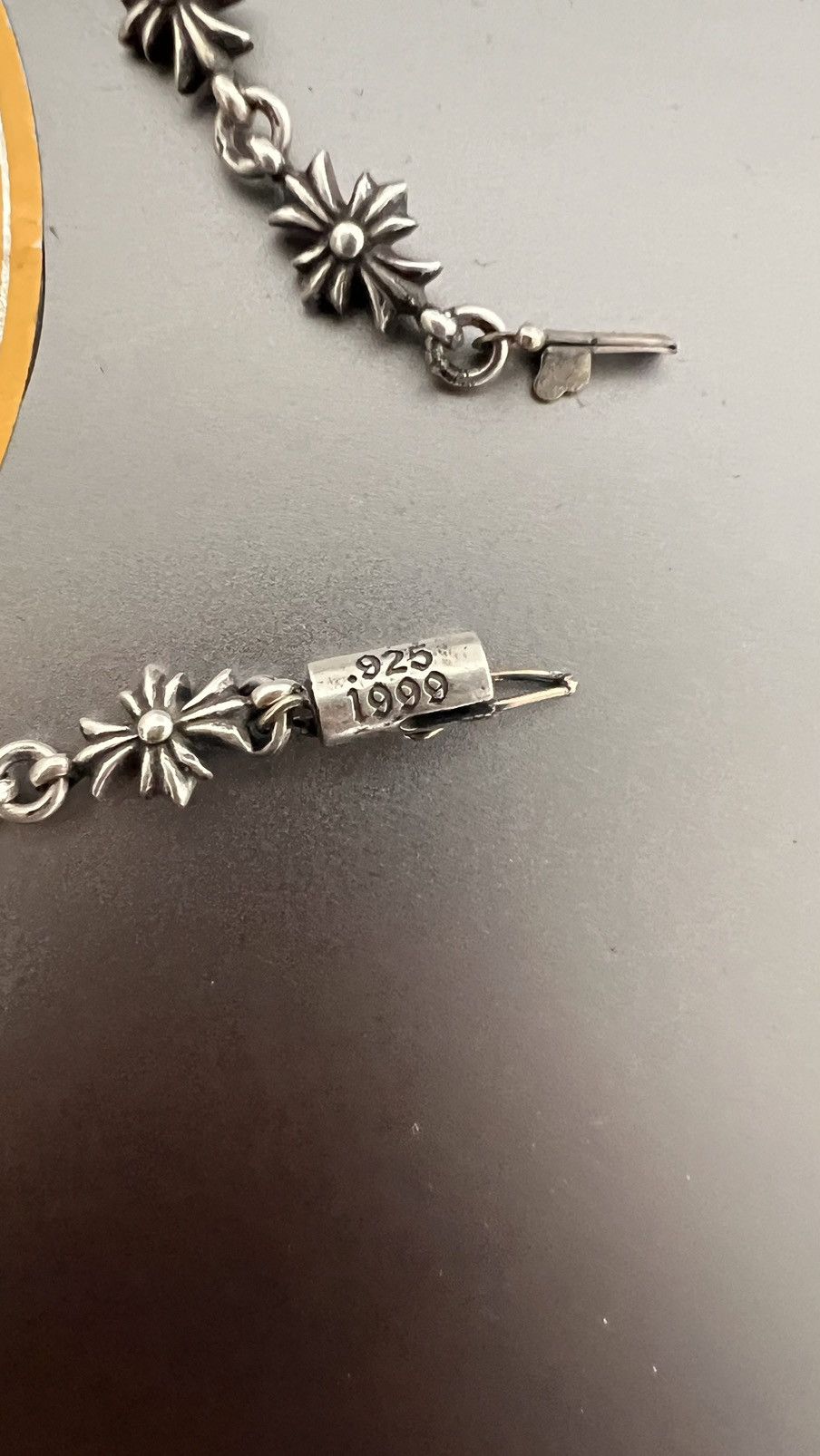 Chrome hearts tiny E bracelet 11 links