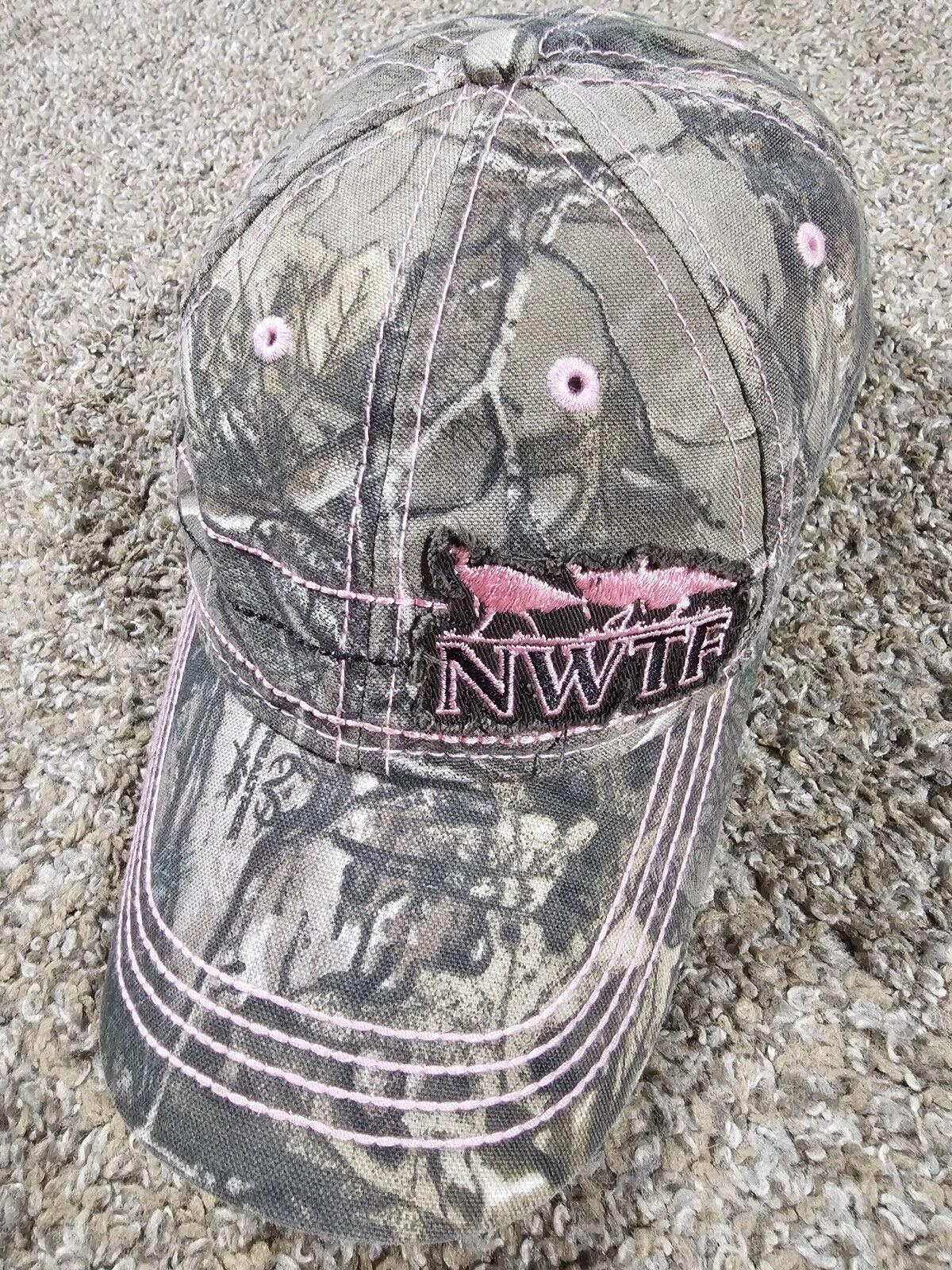 Designer NWTF Camo Pink Strapback Hat Unique And Rare Design OSFA Size ONE SIZE - 1 Thumbnail