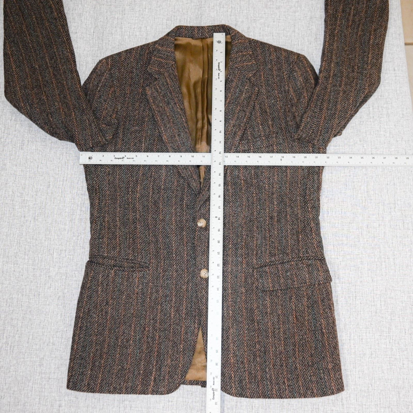 Harris Tweed Harris Tweed 44US Scottish Wool Sport Coat Haevy herringbone Size US L / EU 52-54 / 3 - 10 Thumbnail