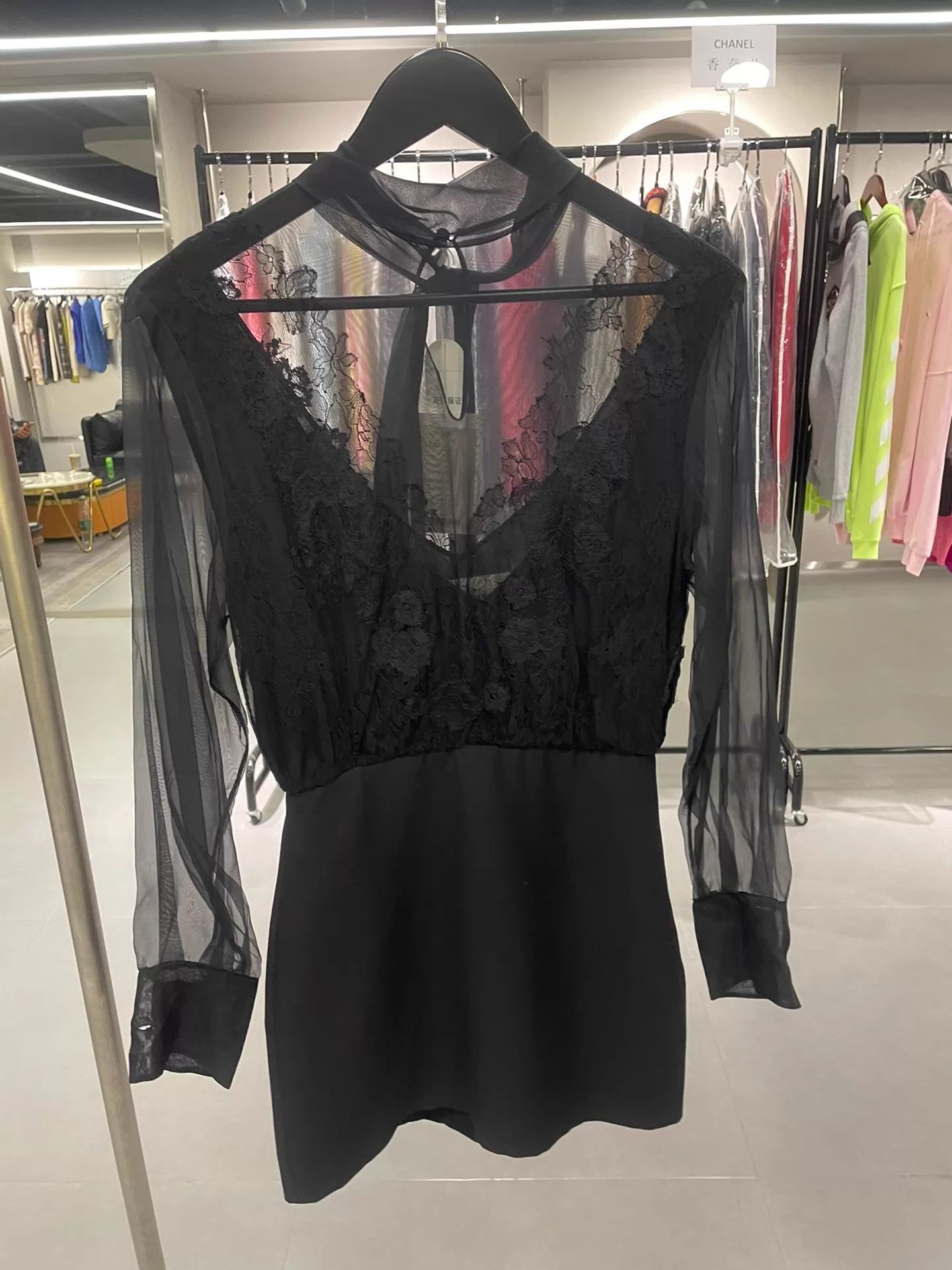 Valentino Valentino women's black lace - paneled NWT dress Size XS / US 0-2 / IT 36-38 - 1 Thumbnail