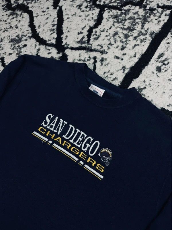 NFL Vintage San Diego NFL Fleece Navy Blue L Size US L / EU 52-54 / 3 - 3 Thumbnail