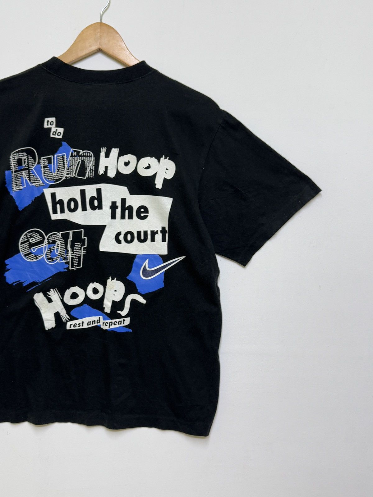 Nike VINTAGE NIKE RUN HOOP EAT HOOPS SINGLE STITCH TEE Size US M / EU 48-50 / 2 - 9 Thumbnail