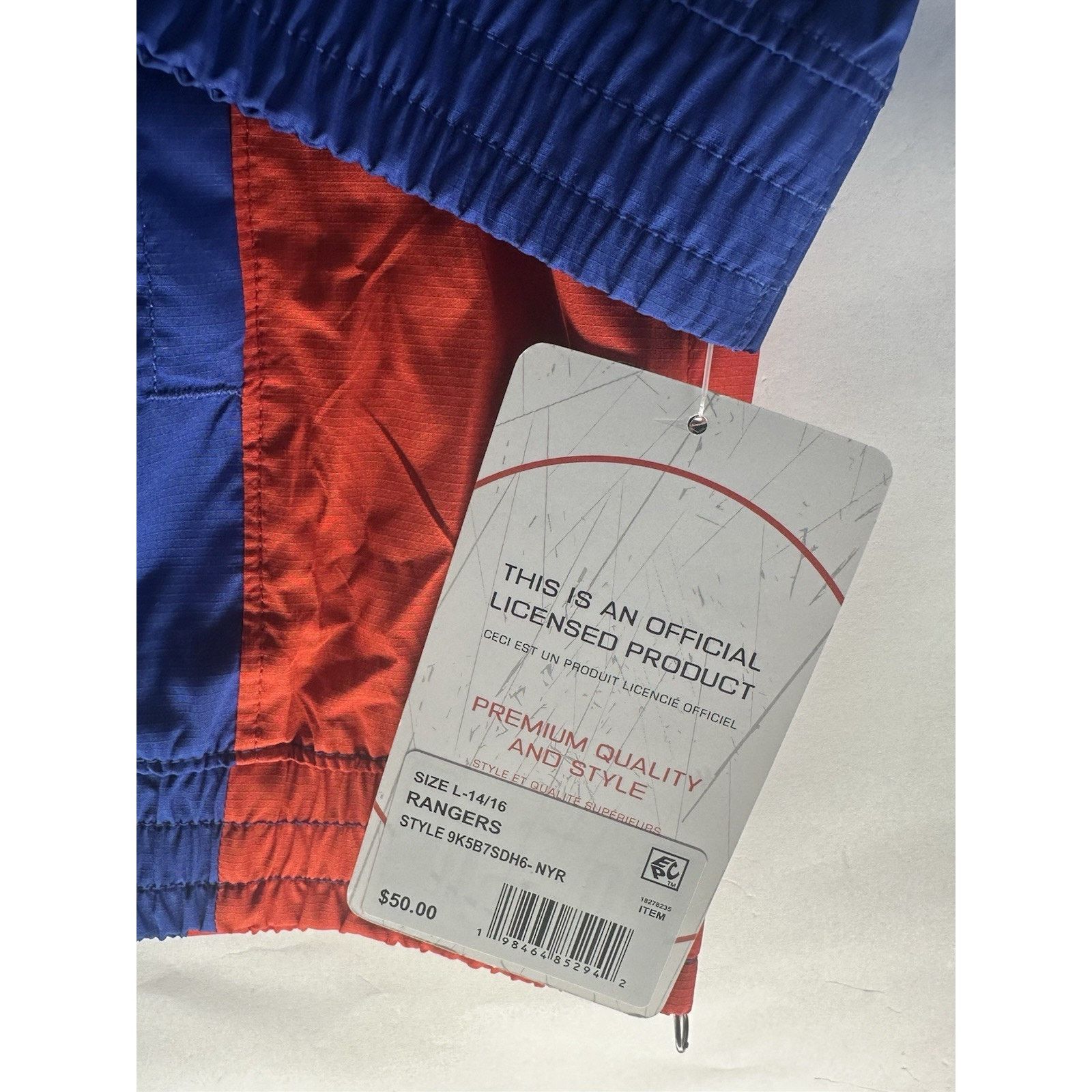 NHL NWT NHL Apparel Youth Size L (8) New York Rangers- MSRP $50 Size ONE SIZE - 2 Thumbnail