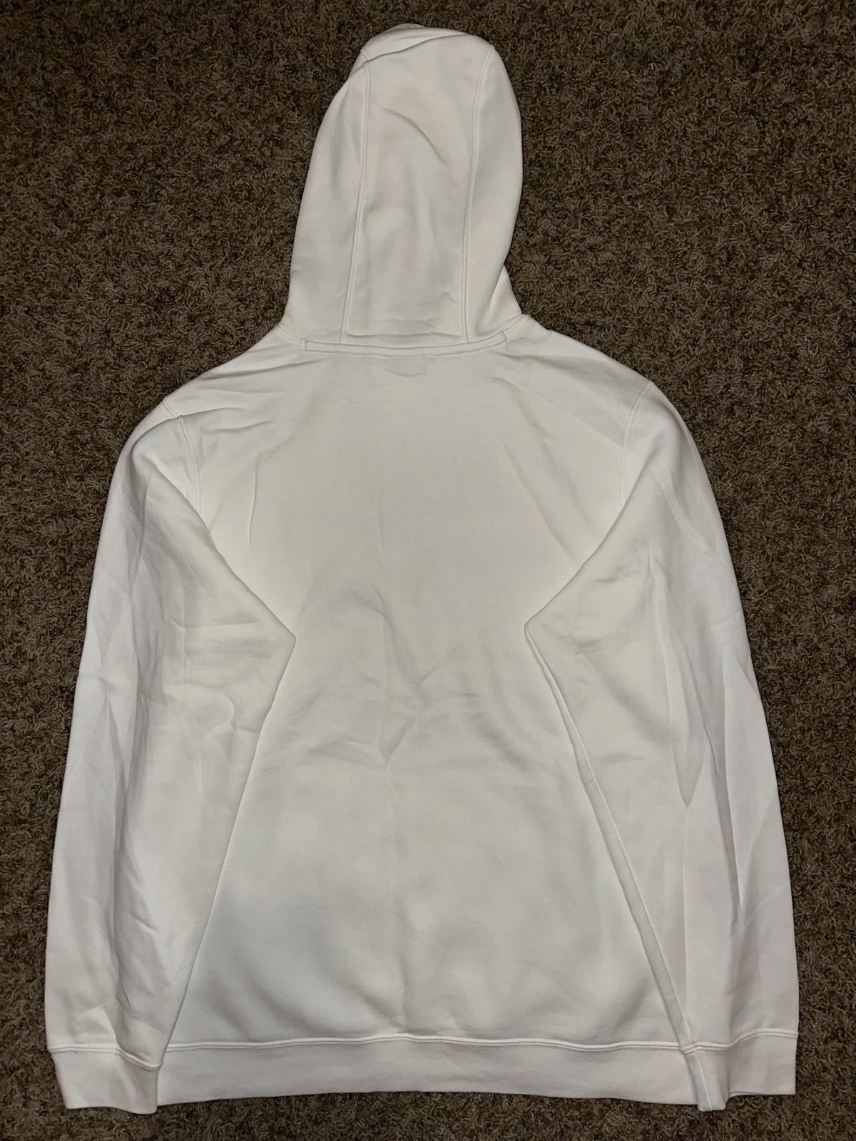 Nike Nike Men’s Club Fleece Football White/Black/Red Hoodie Size US L / EU 52-54 / 3 - 5 Thumbnail